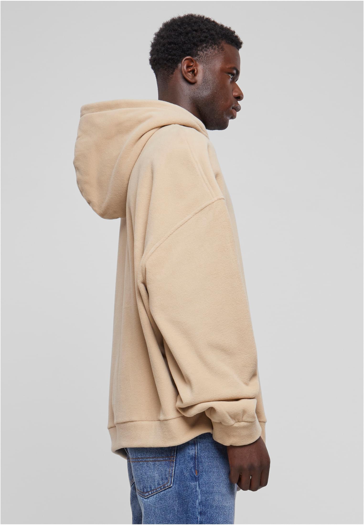 Oversized Polar Fleece Half Zip Hoody | wetsand