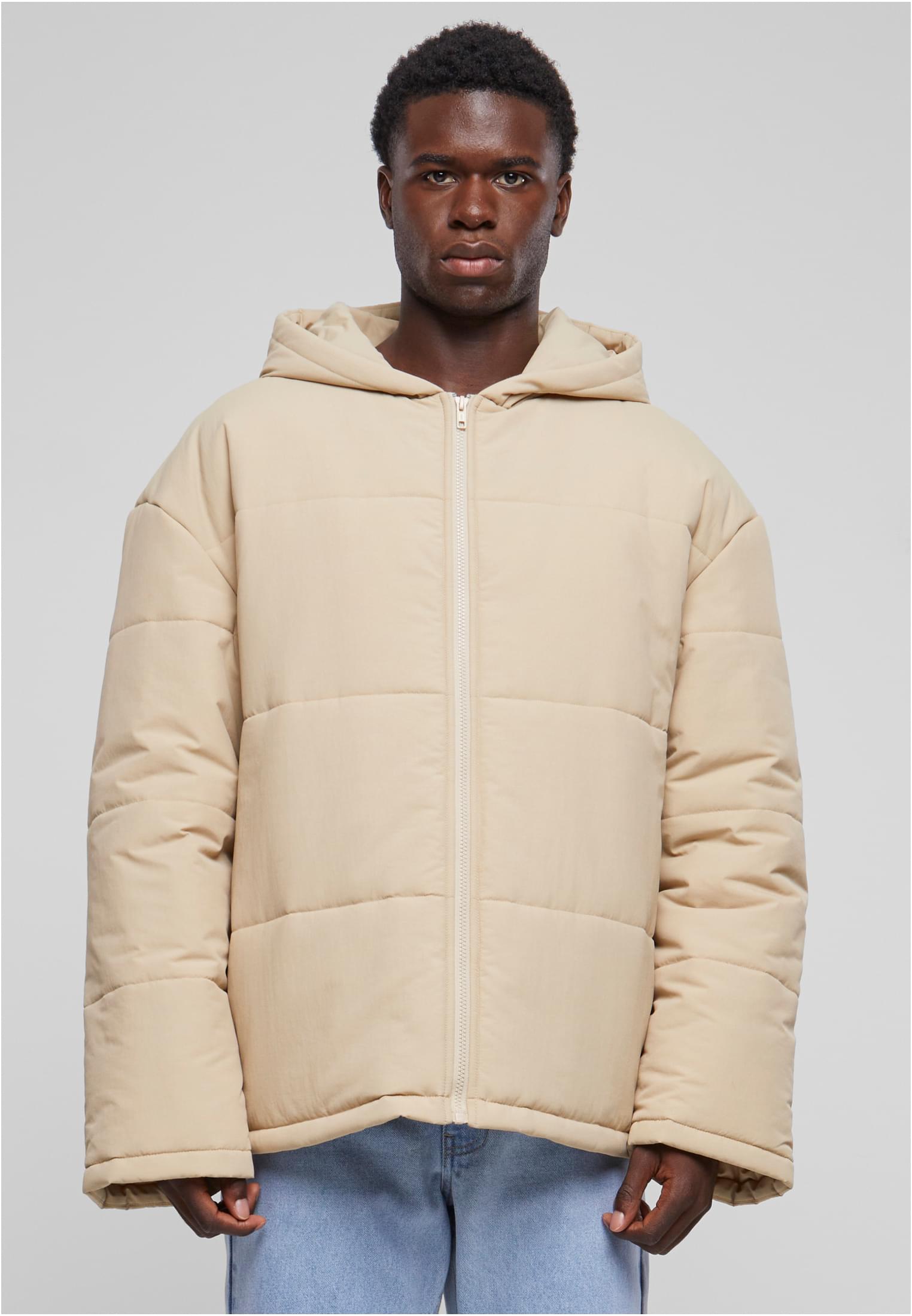 Hooded Block Puffer Jacket | wetsand