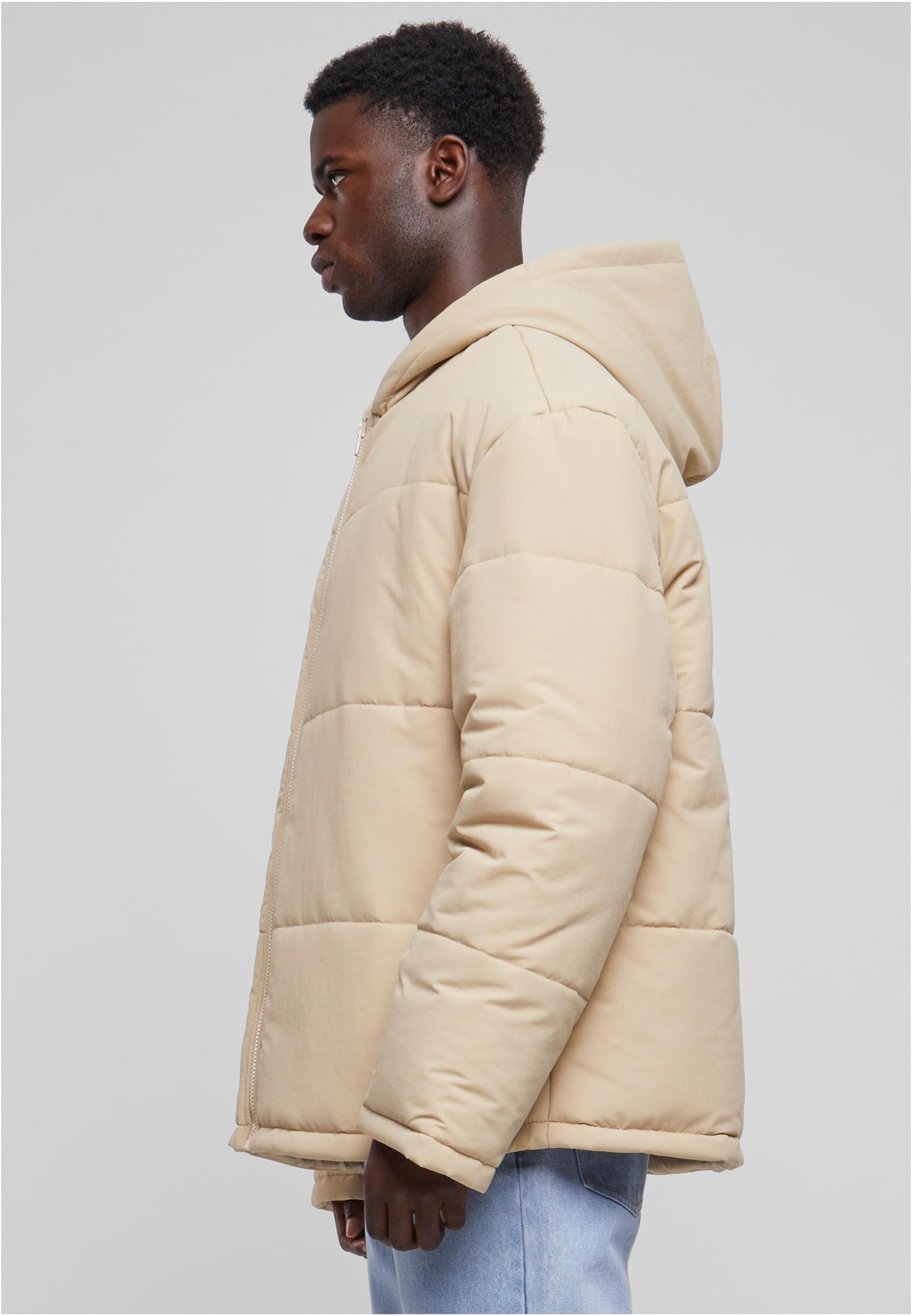 Hooded Block Puffer Jacket | wetsand