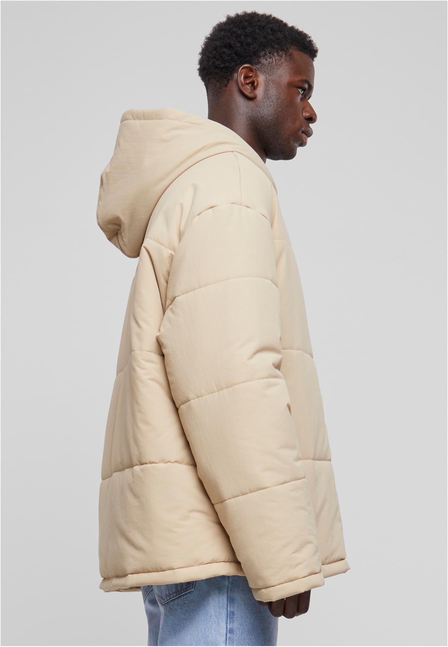 Hooded Block Puffer Jacket | wetsand