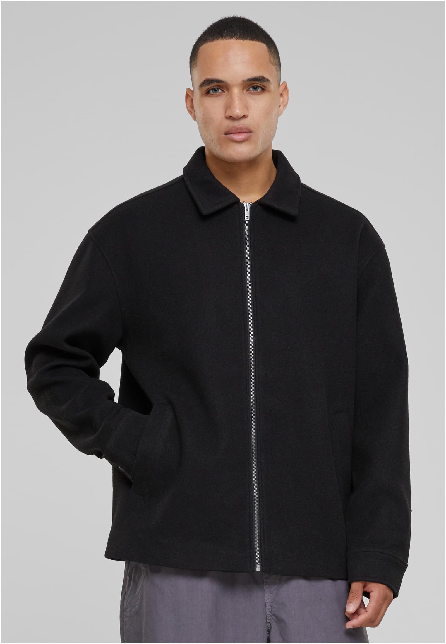 Basic Blouson Jacket | black