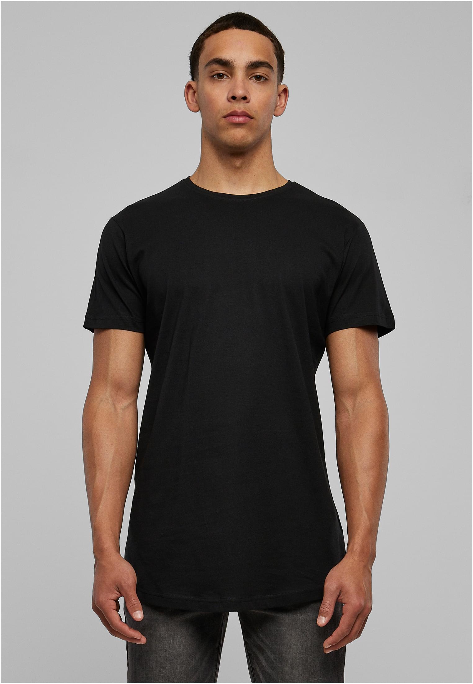 Shaped Long Tee 3-Pack | black+black+black