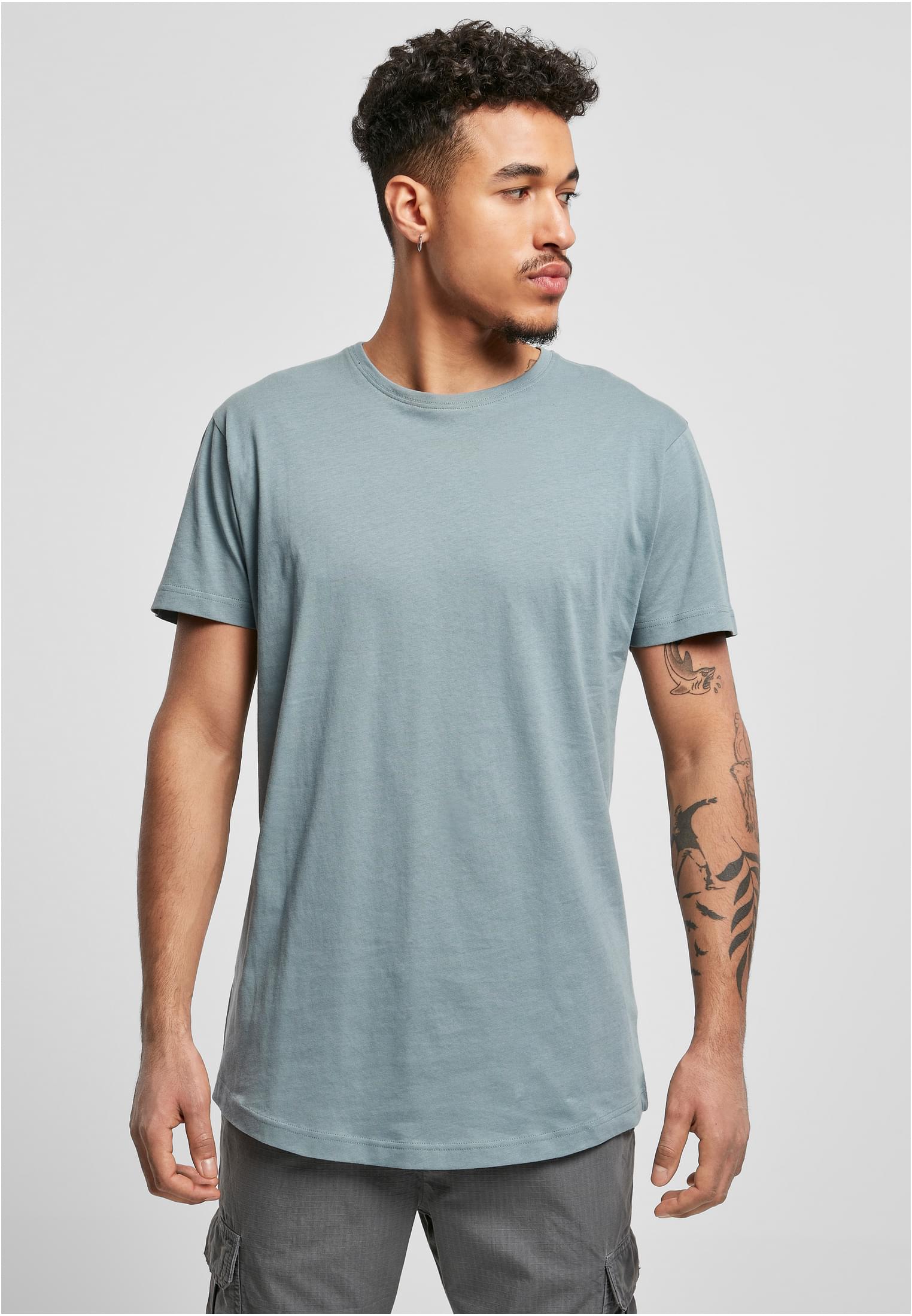 Shaped Long Tee 3-Pack | lightgrey+olive+dustyblue