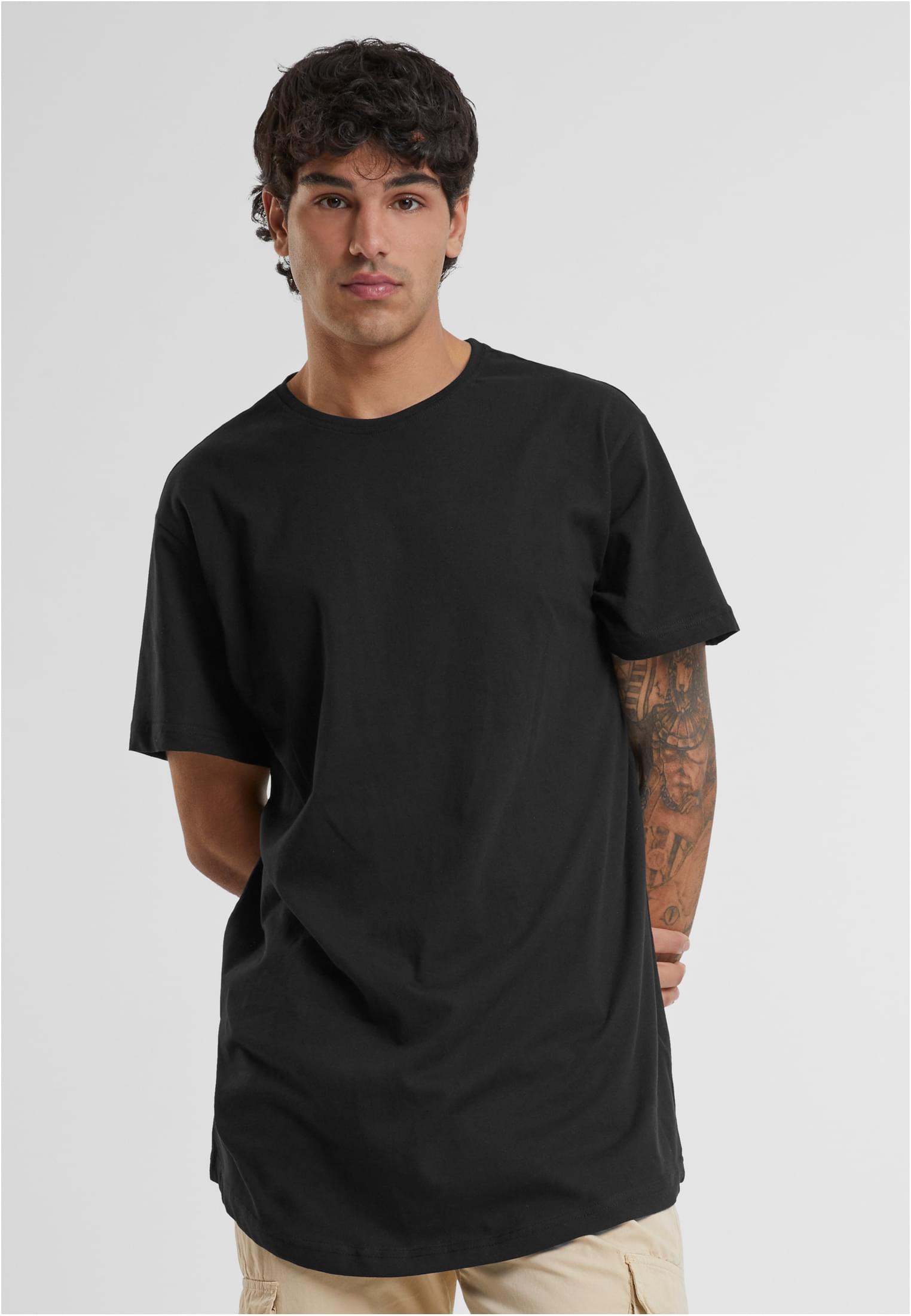 Shaped Long Tee Dunkel