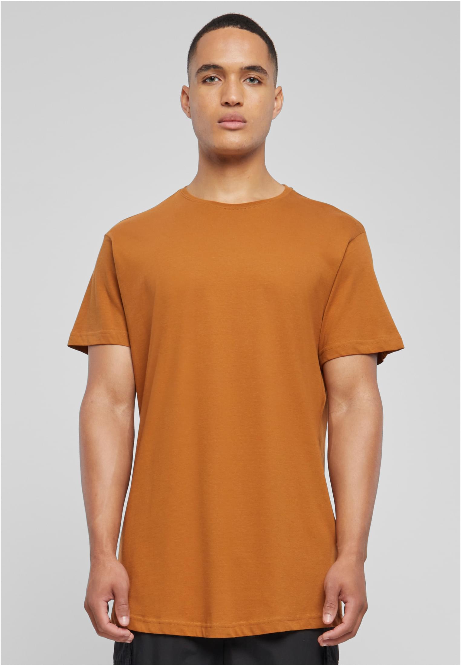 Shaped Long Tee Dunkel