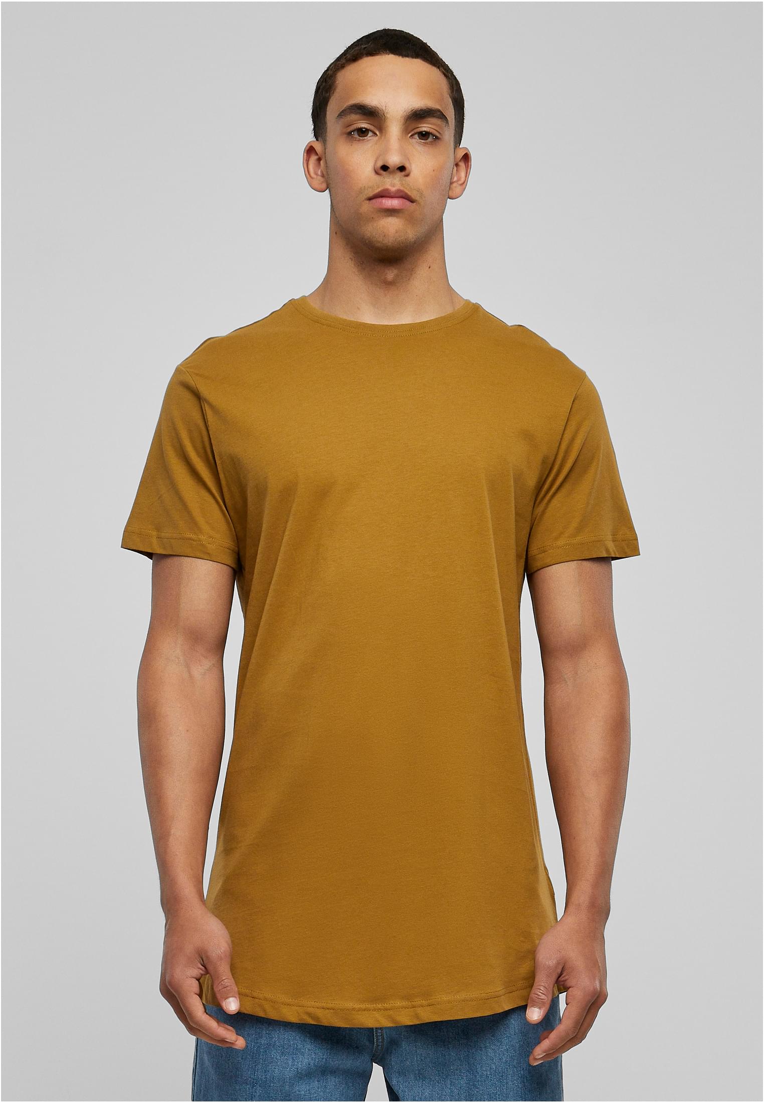 Shaped Long Tee Dunkel