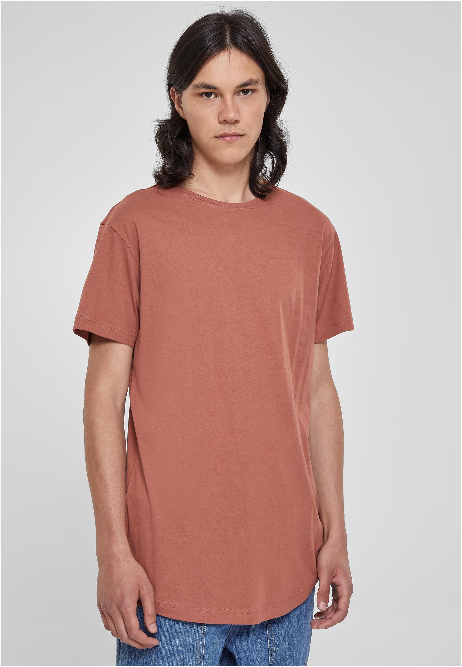 Shaped Long Tee Dunkel