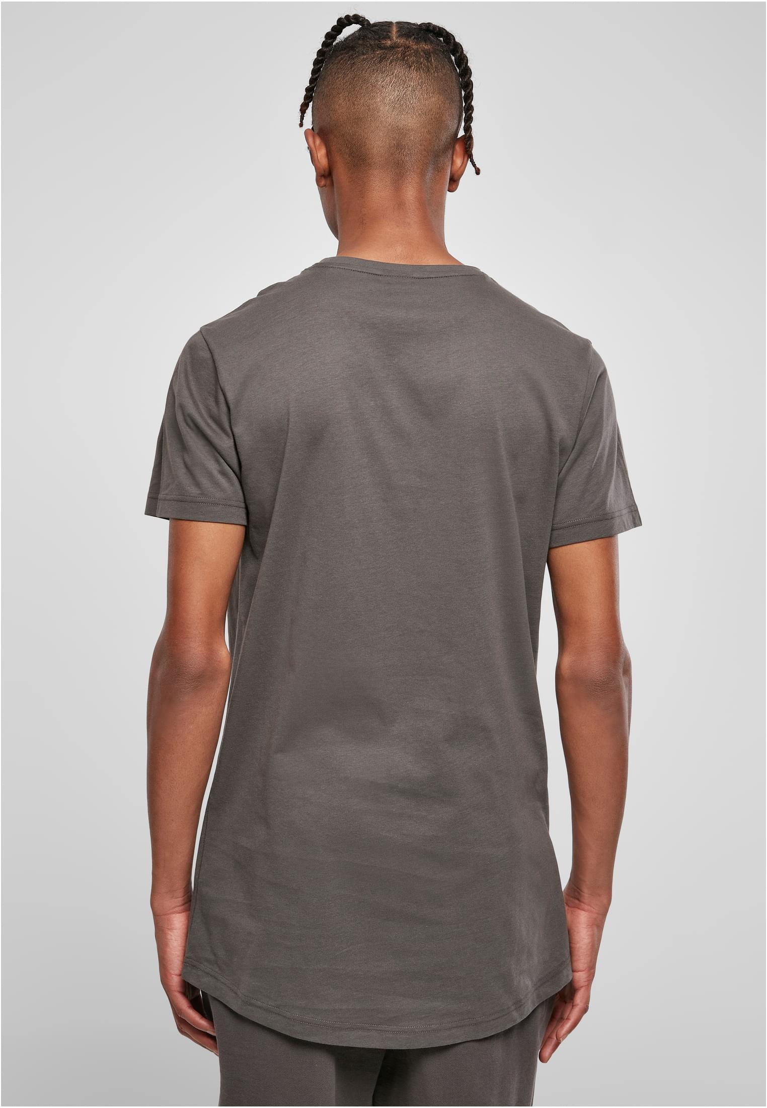 Shaped Long Tee Dunkel