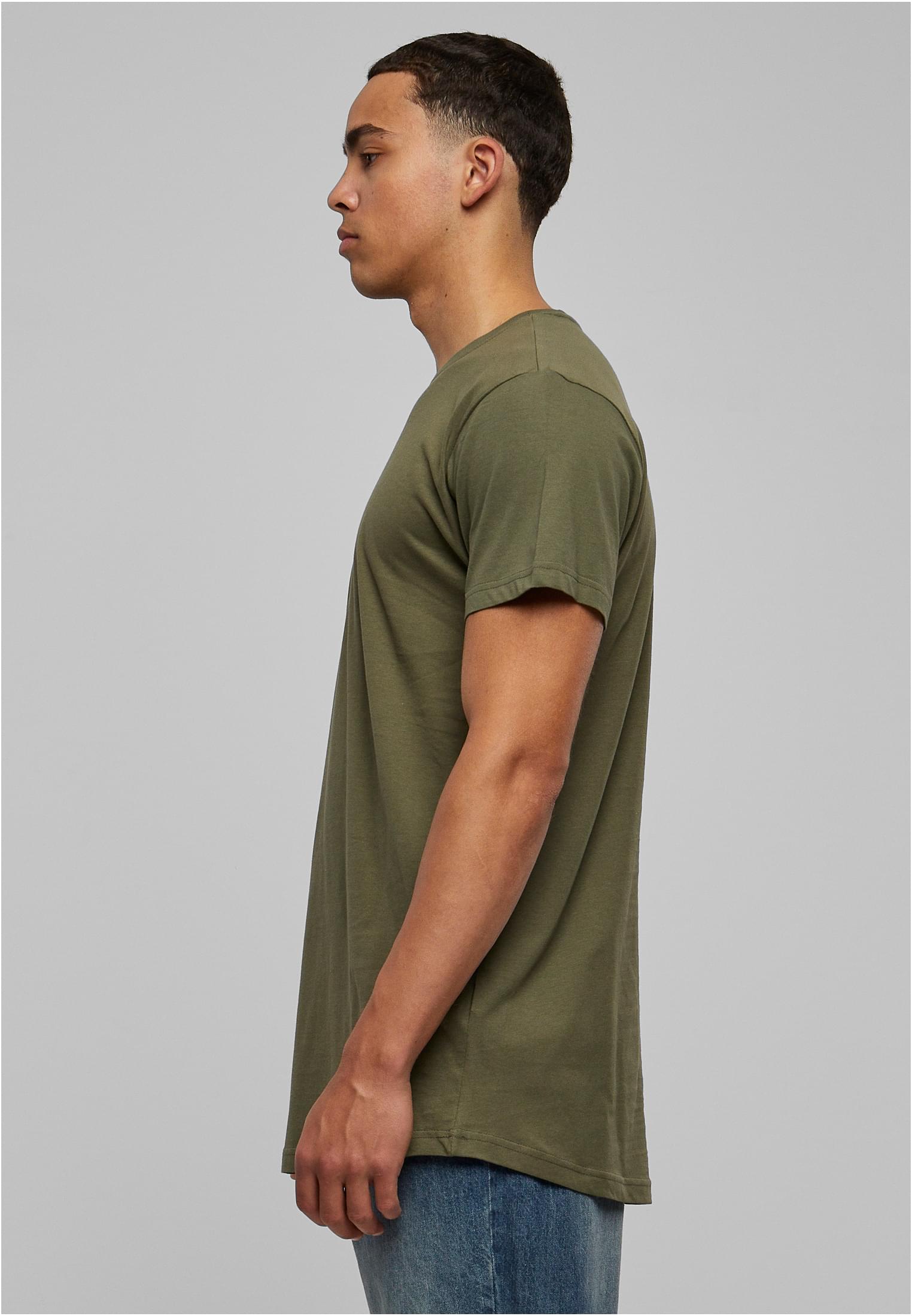 Shaped Long Tee Dunkel