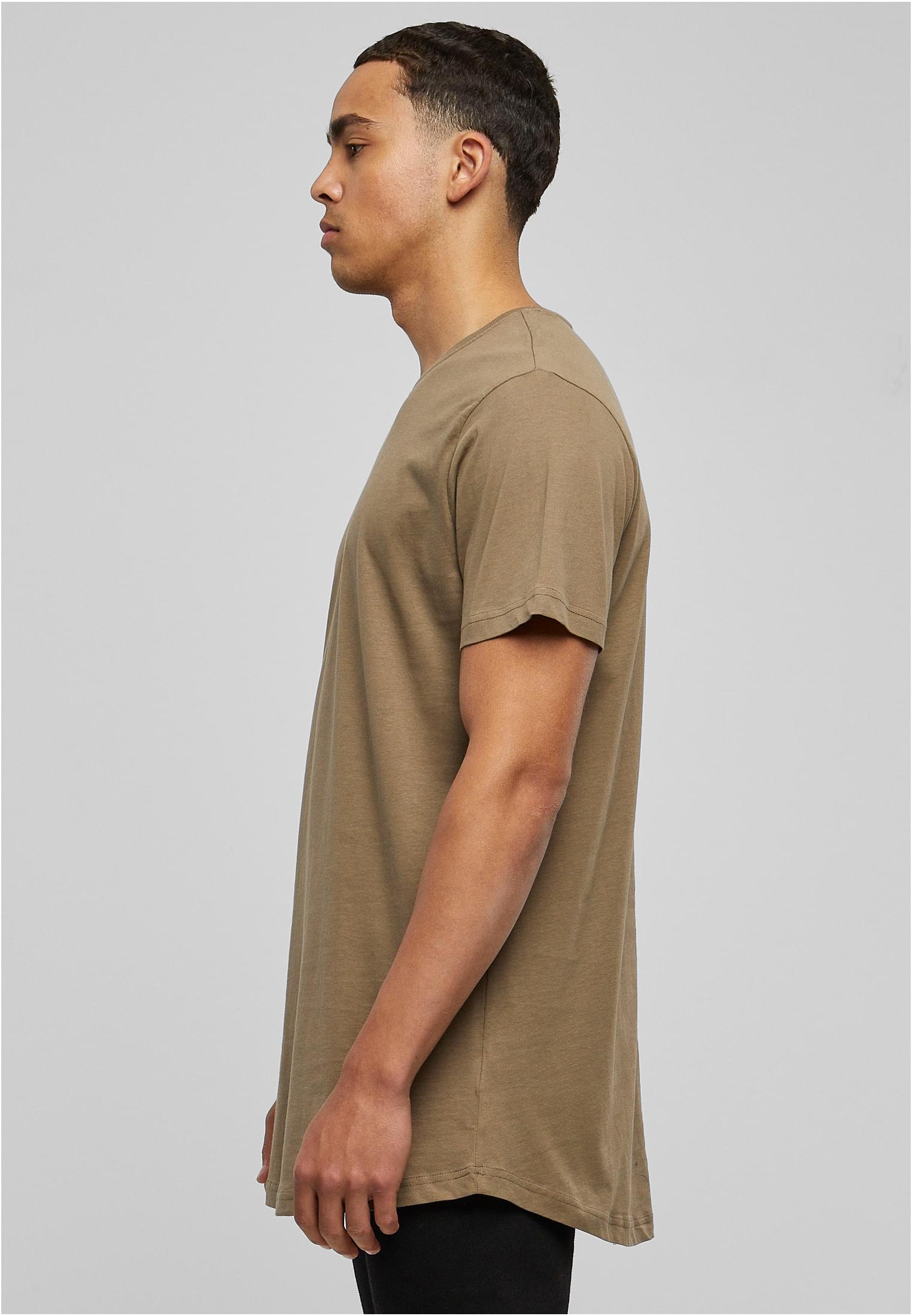 Shaped Long Tee Dunkel