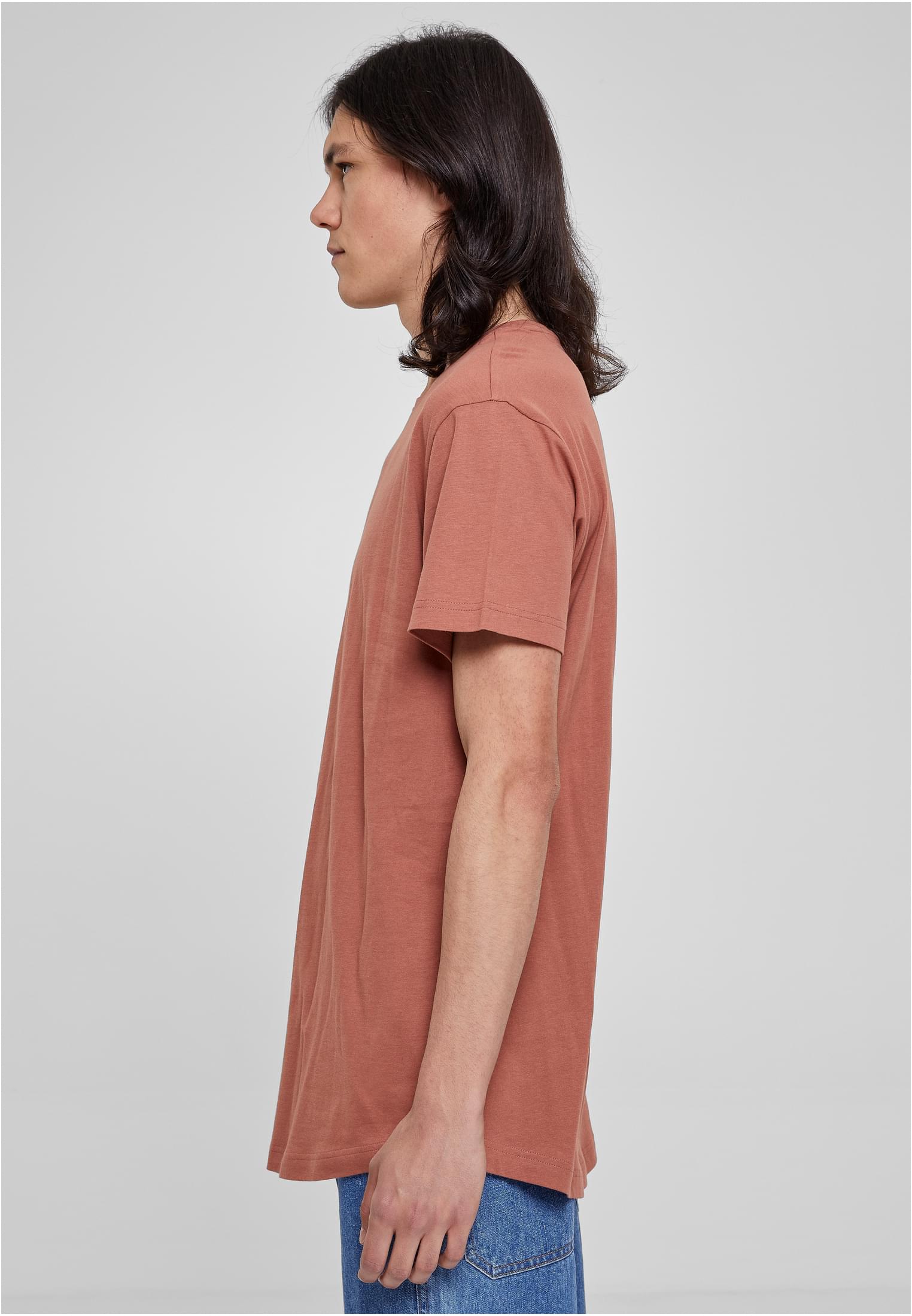 Shaped Long Tee Dunkel