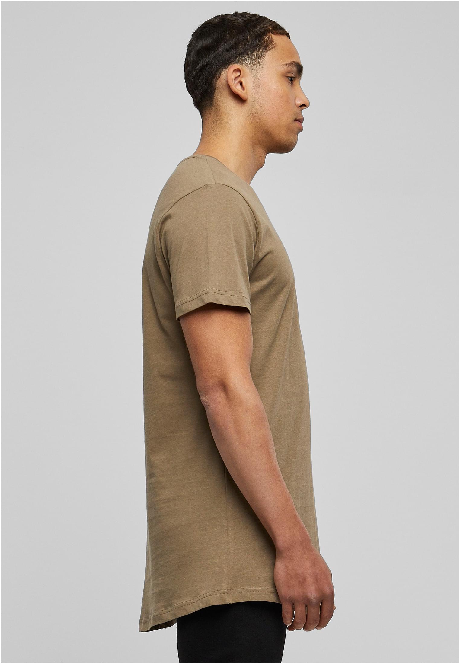 Shaped Long Tee Dunkel