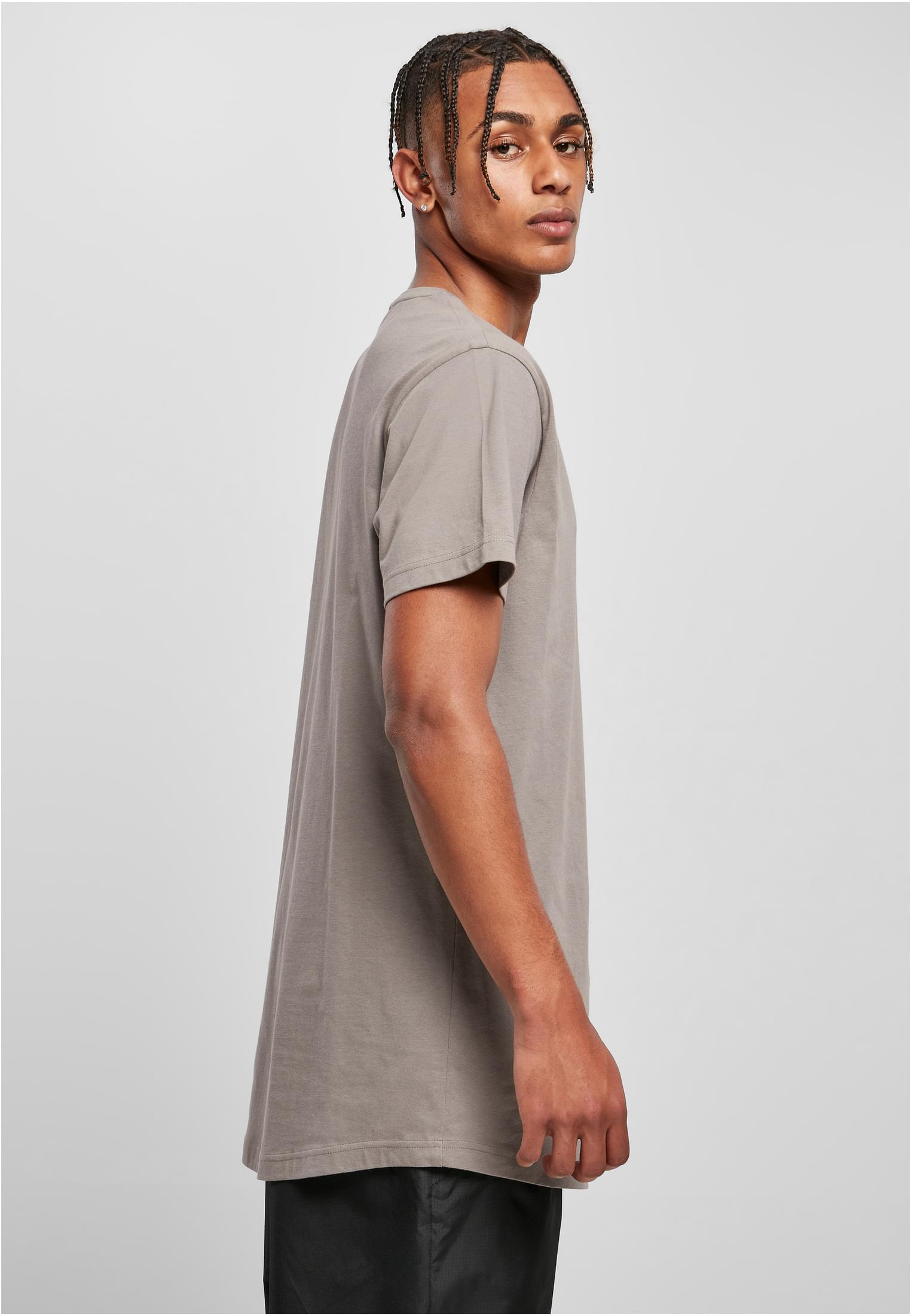 Shaped Long Tee Dunkel