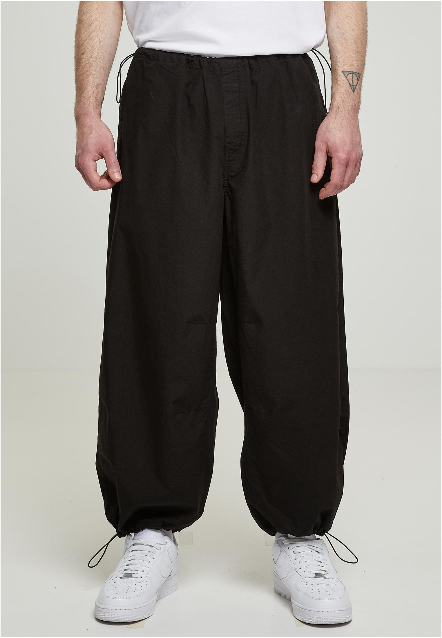 Popline Parachute Pants | black