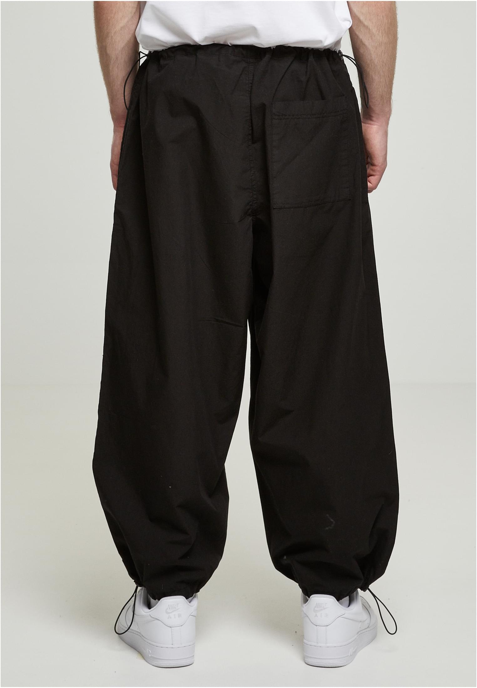 Popline Parachute Pants | black