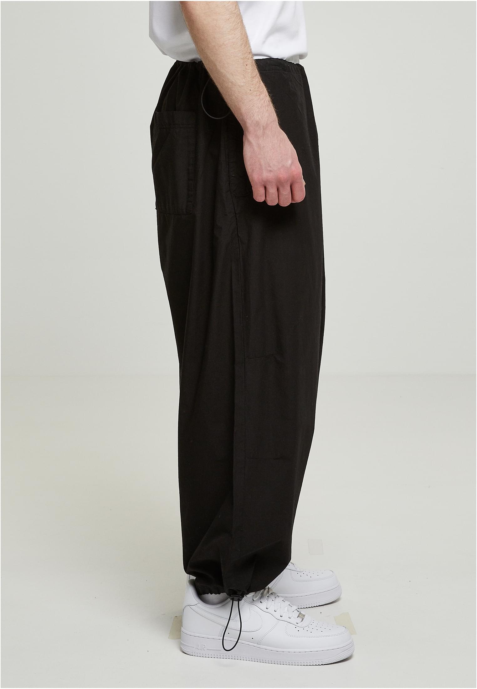 Popline Parachute Pants | black