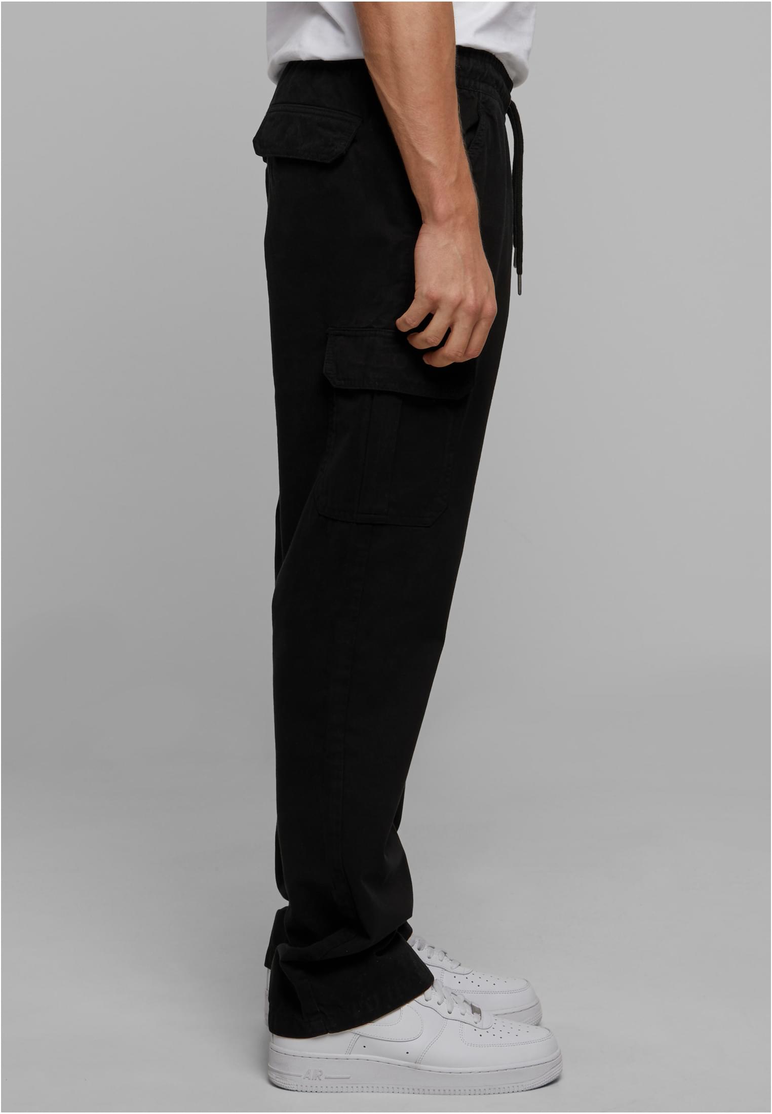 Cotton Cargo Pants | black