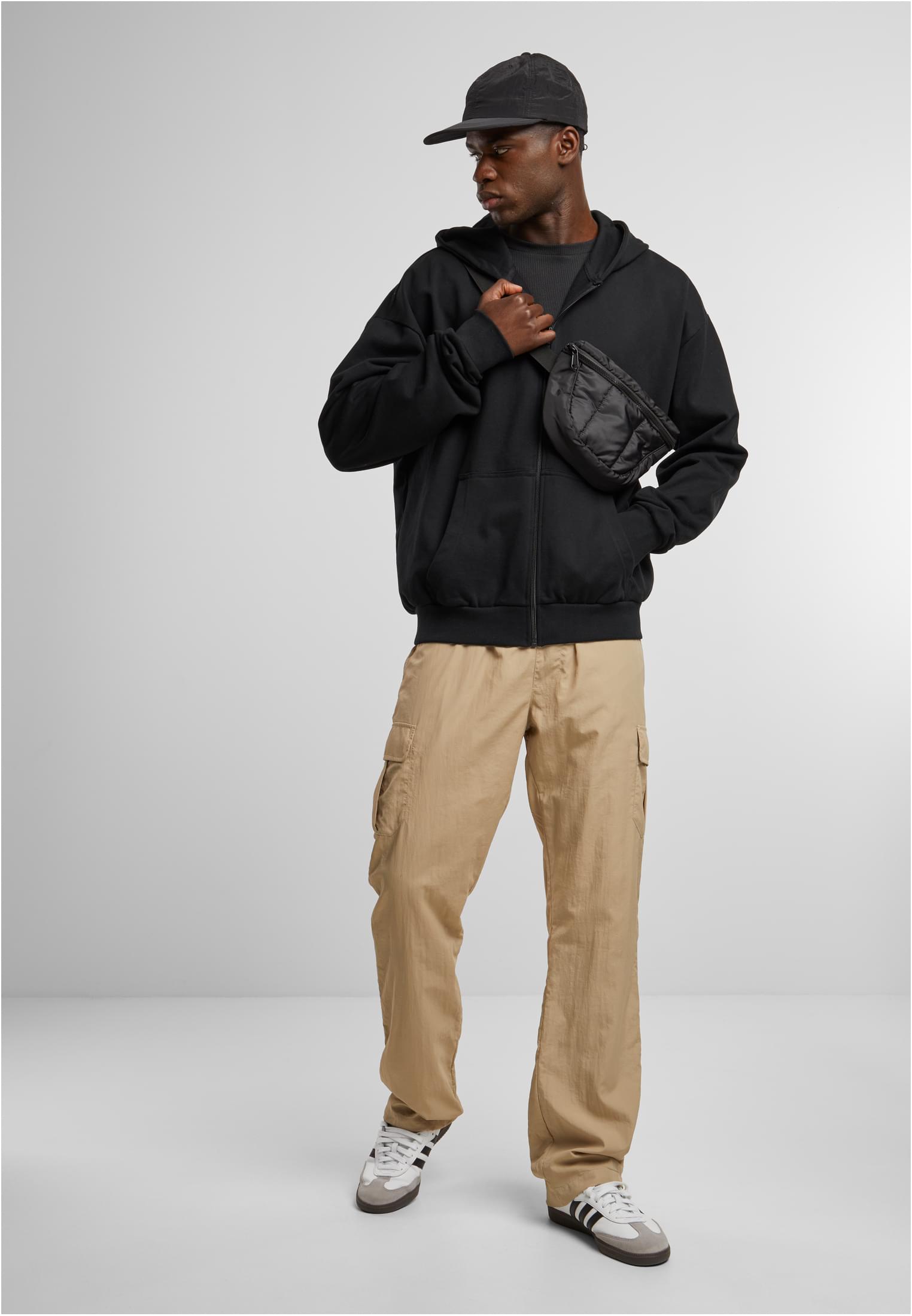 Straight Leg Nylon Cargo Pants | concrete