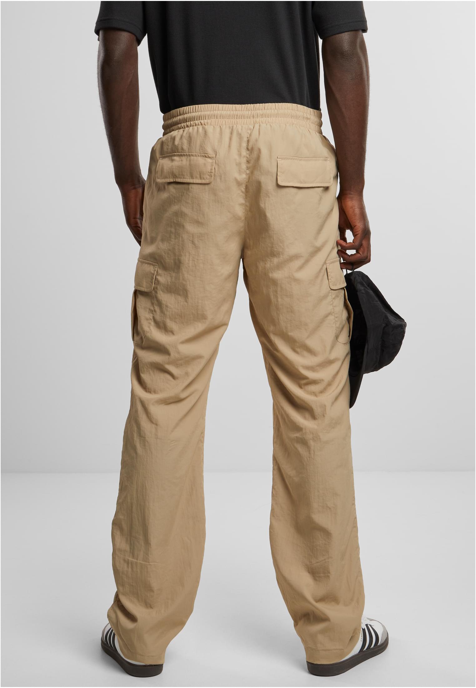 Straight Leg Nylon Cargo Pants | concrete