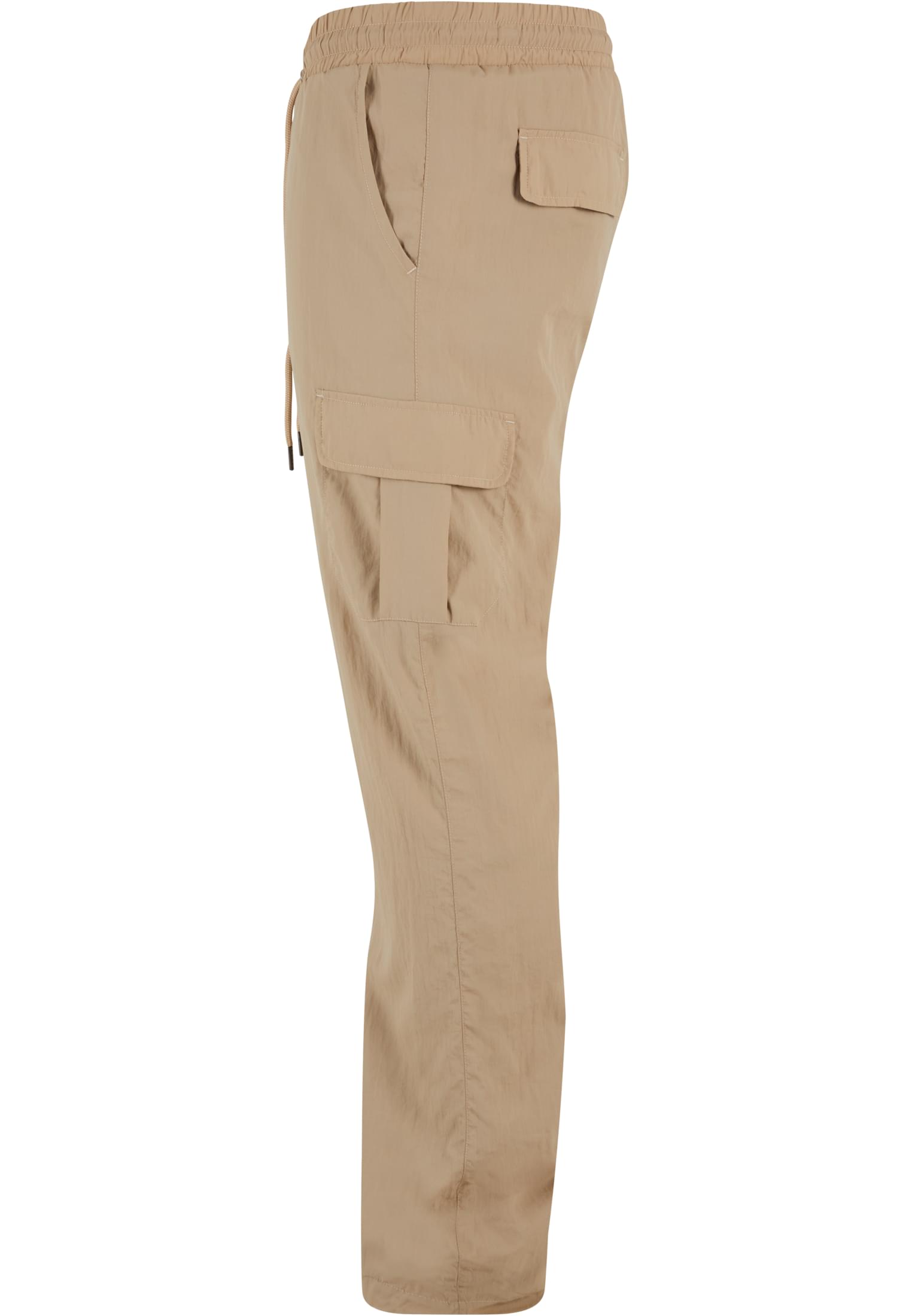 Straight Leg Nylon Cargo Pants | concrete