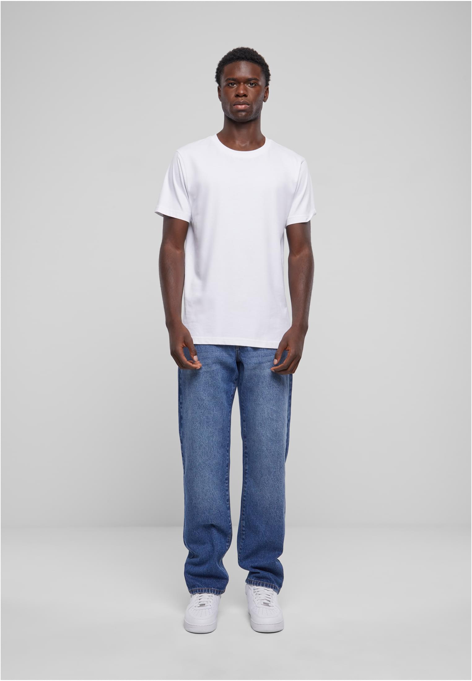 Heavy Ounce Straight Fit Jeans | new mid blue washed