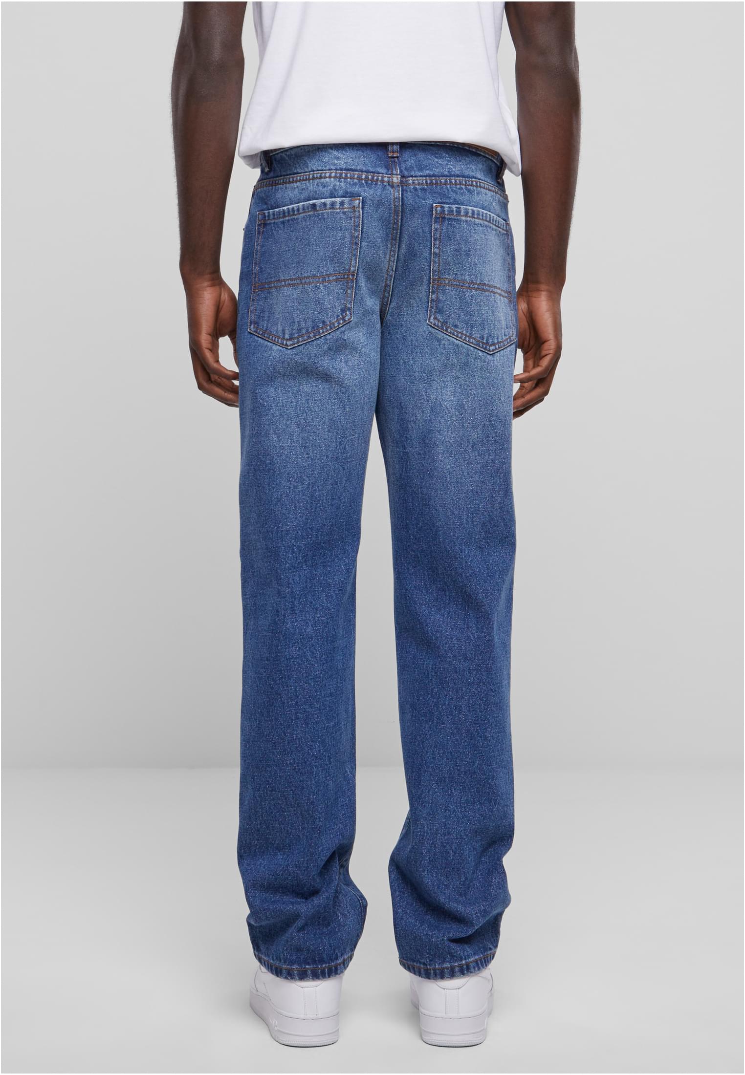 Heavy Ounce Straight Fit Jeans | new mid blue washed