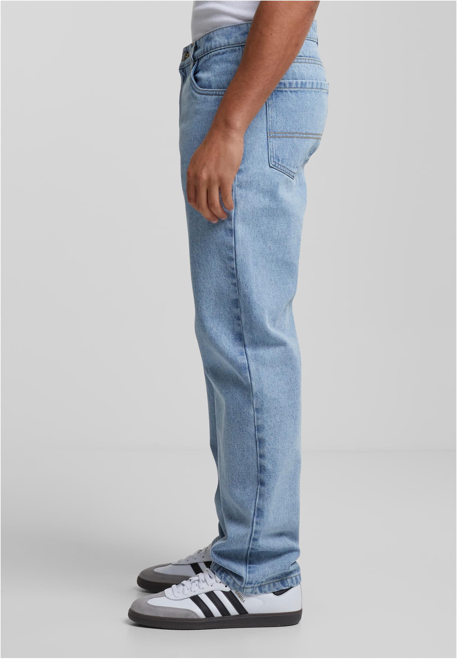 Heavy Ounce Straight Fit Jeans | new light blue washed