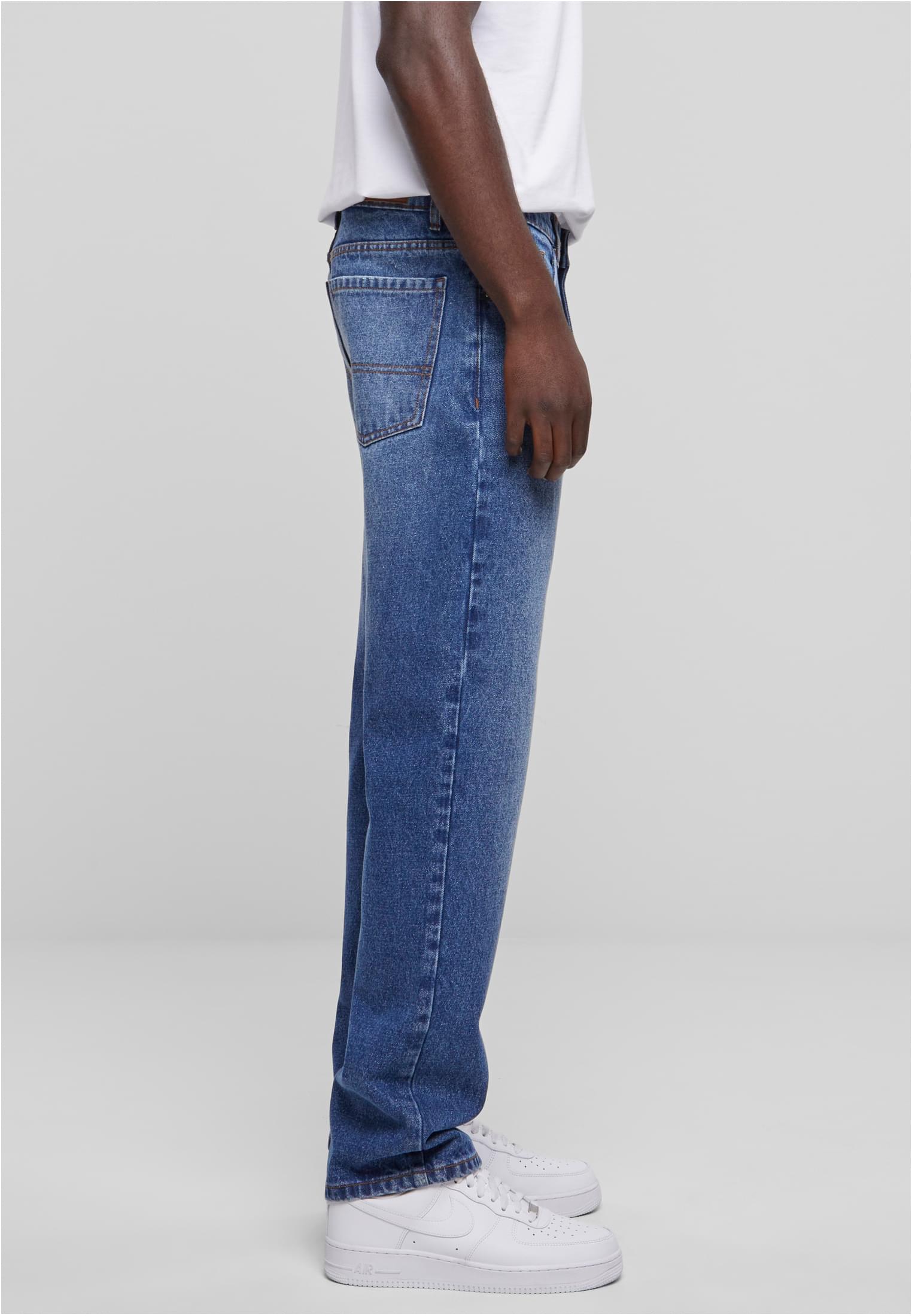 Heavy Ounce Straight Fit Jeans | new mid blue washed