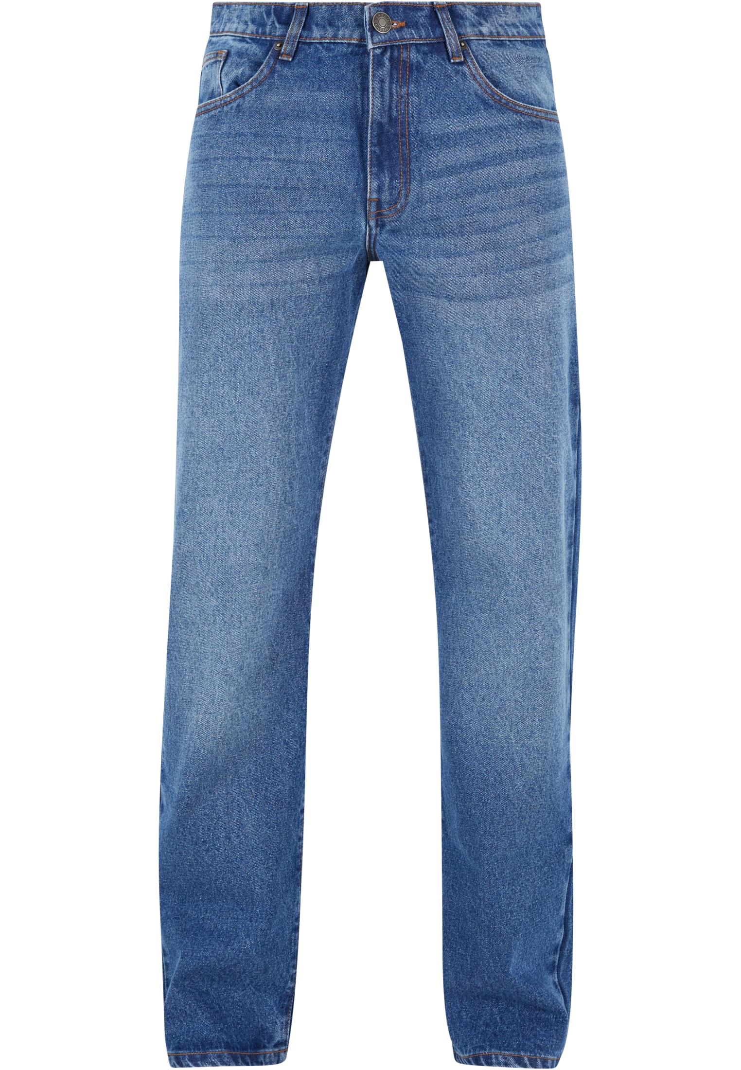 Heavy Ounce Straight Fit Jeans | new mid blue washed