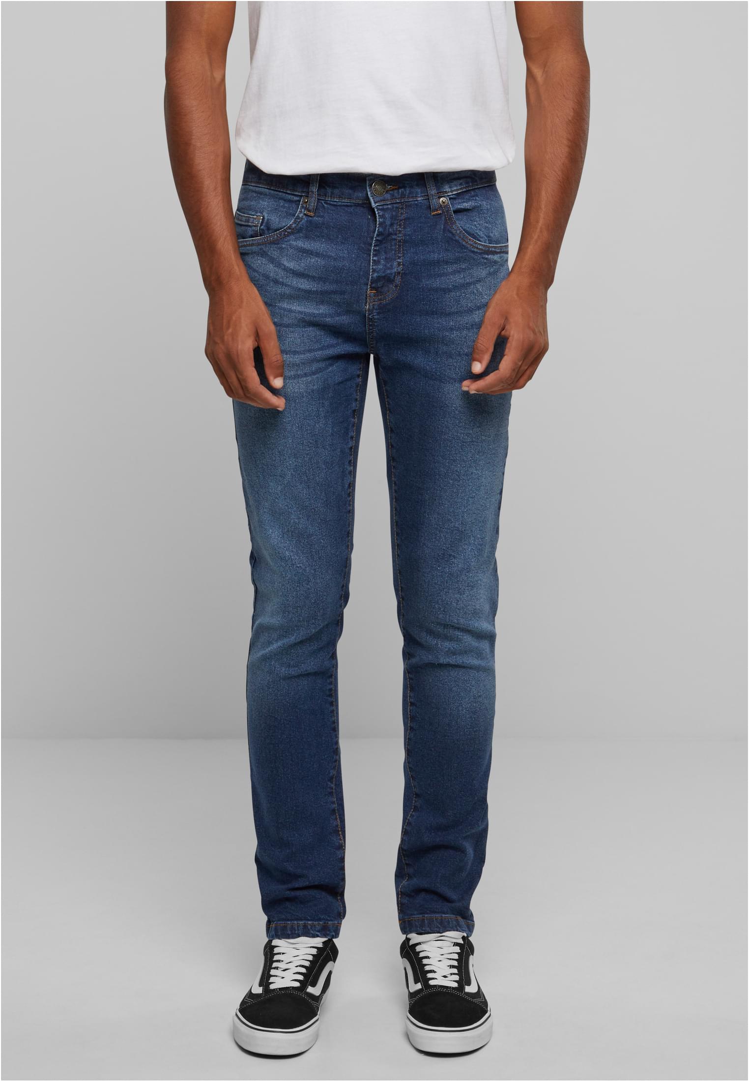 Slim Tapered Jeans | new dark blue washed