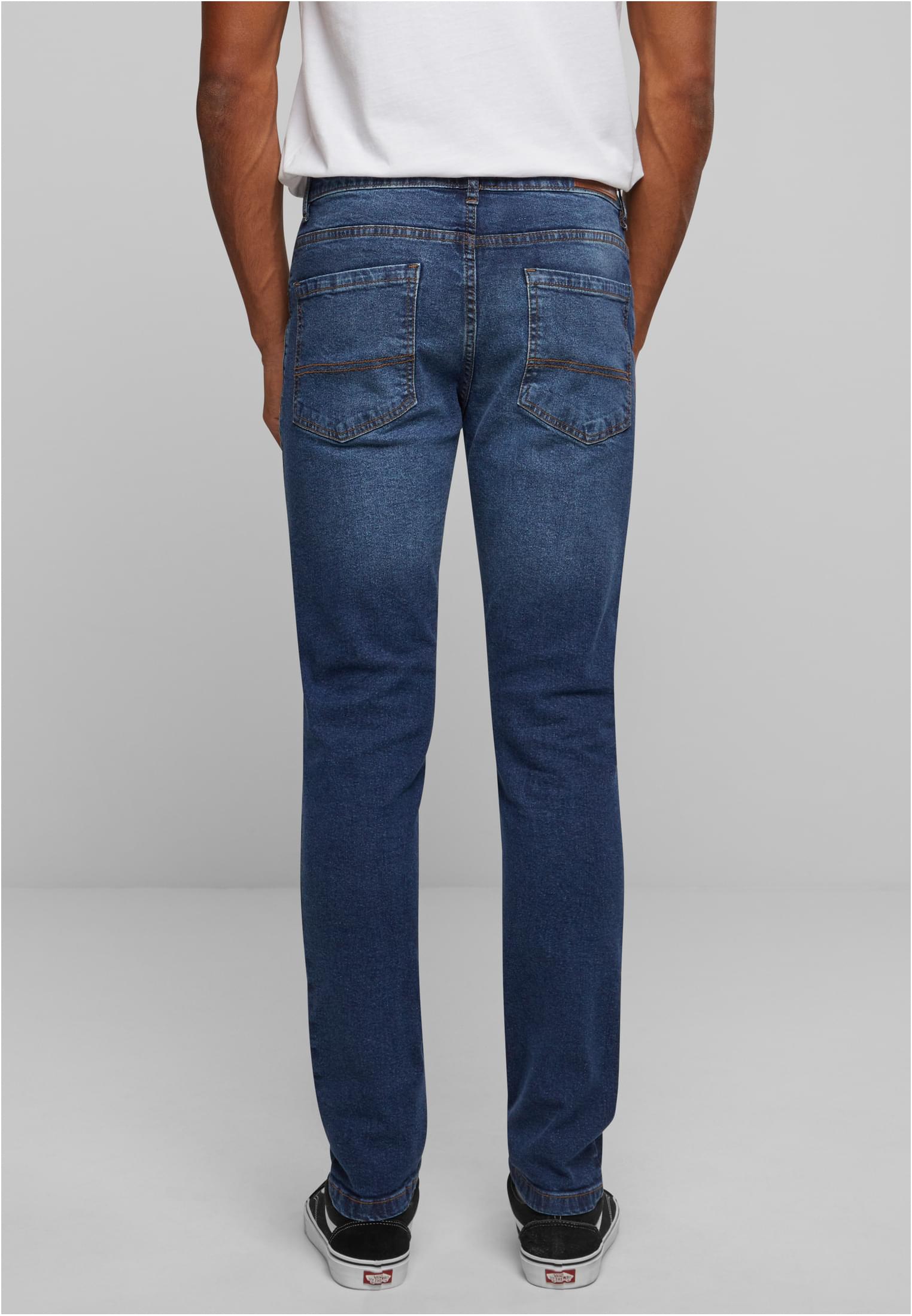 Slim Tapered Jeans | new dark blue washed