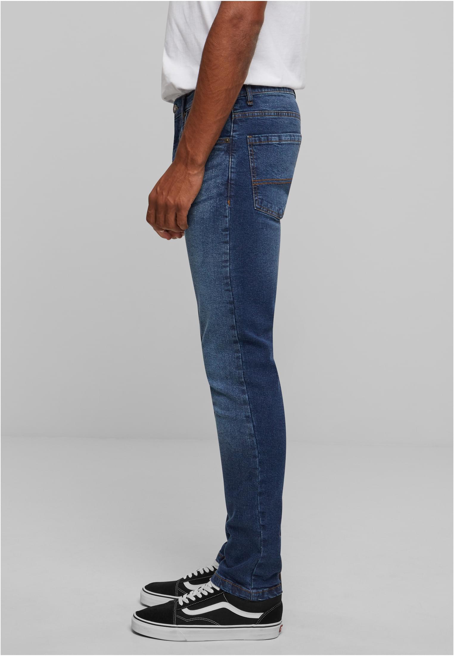 Slim Tapered Jeans | new dark blue washed