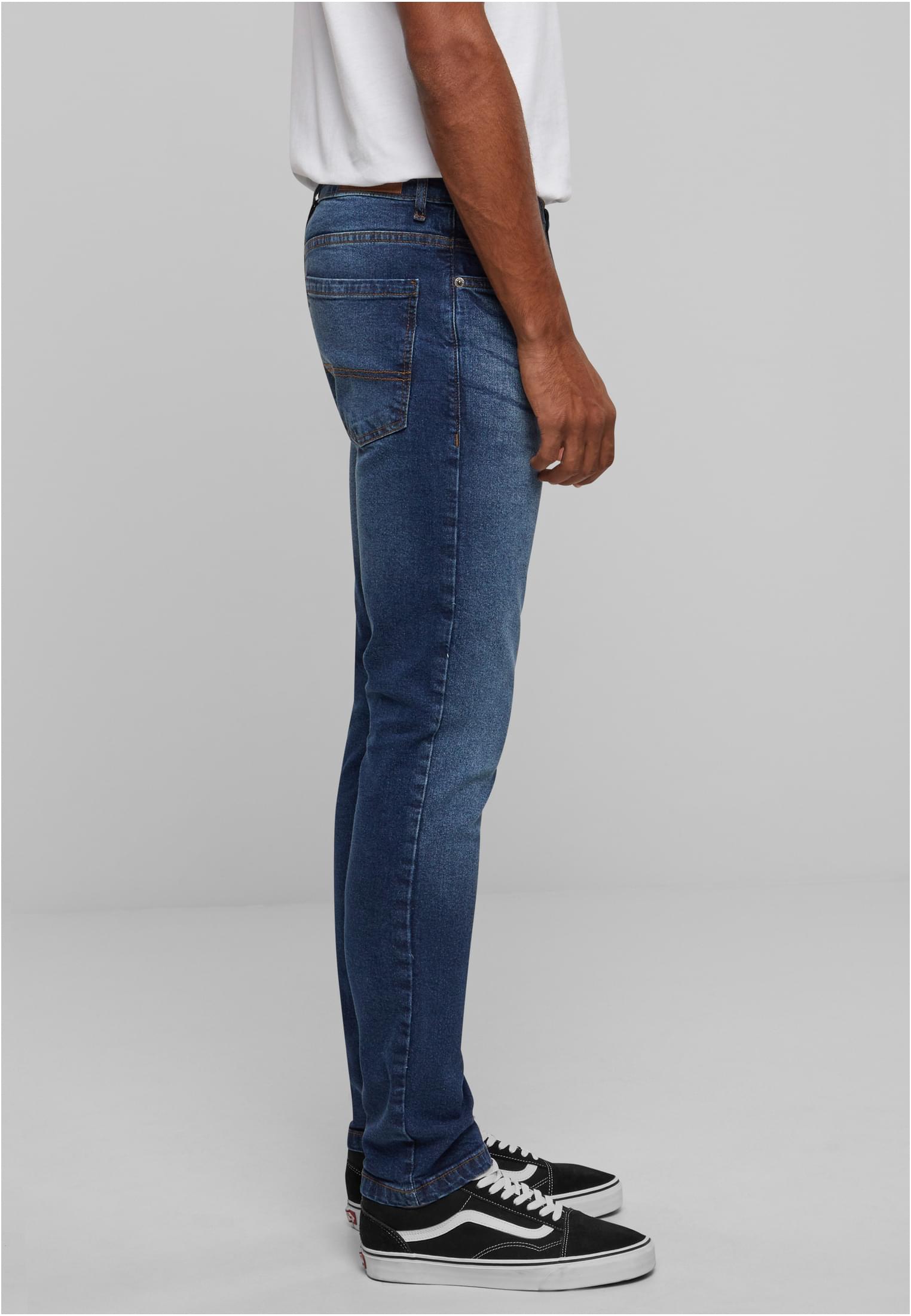 Slim Tapered Jeans | new dark blue washed