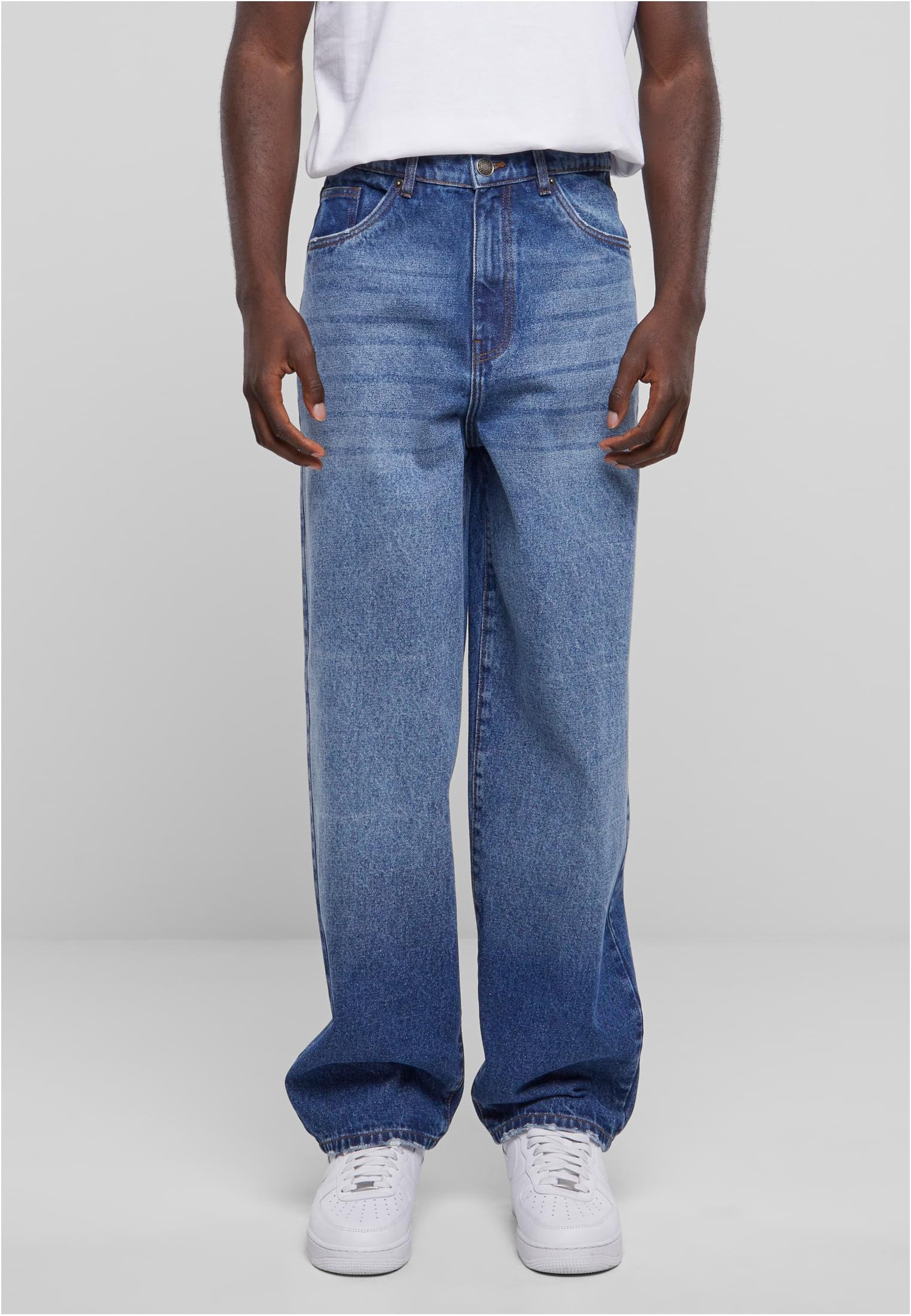 Heavy Ounce Baggy Fit Jeans | new mid blue washed