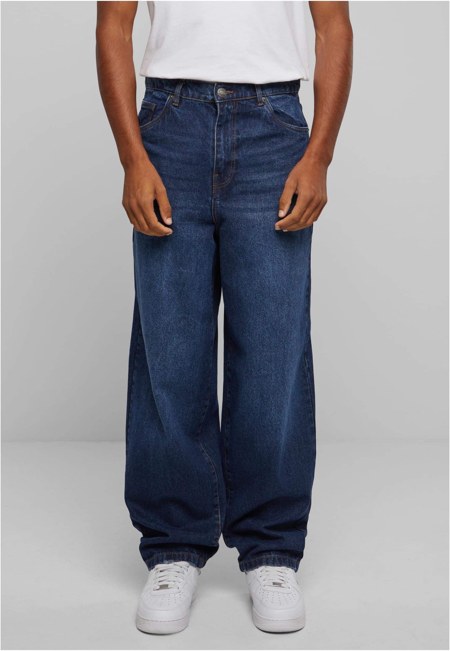 Heavy Ounce Baggy Fit Jeans | new dark blue washed