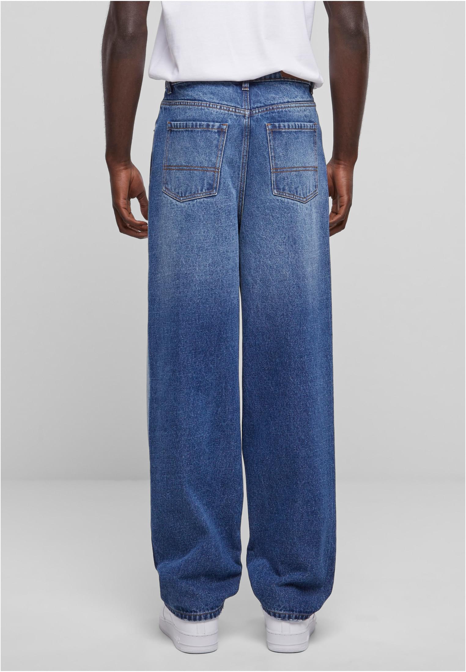 Heavy Ounce Baggy Fit Jeans | new mid blue washed