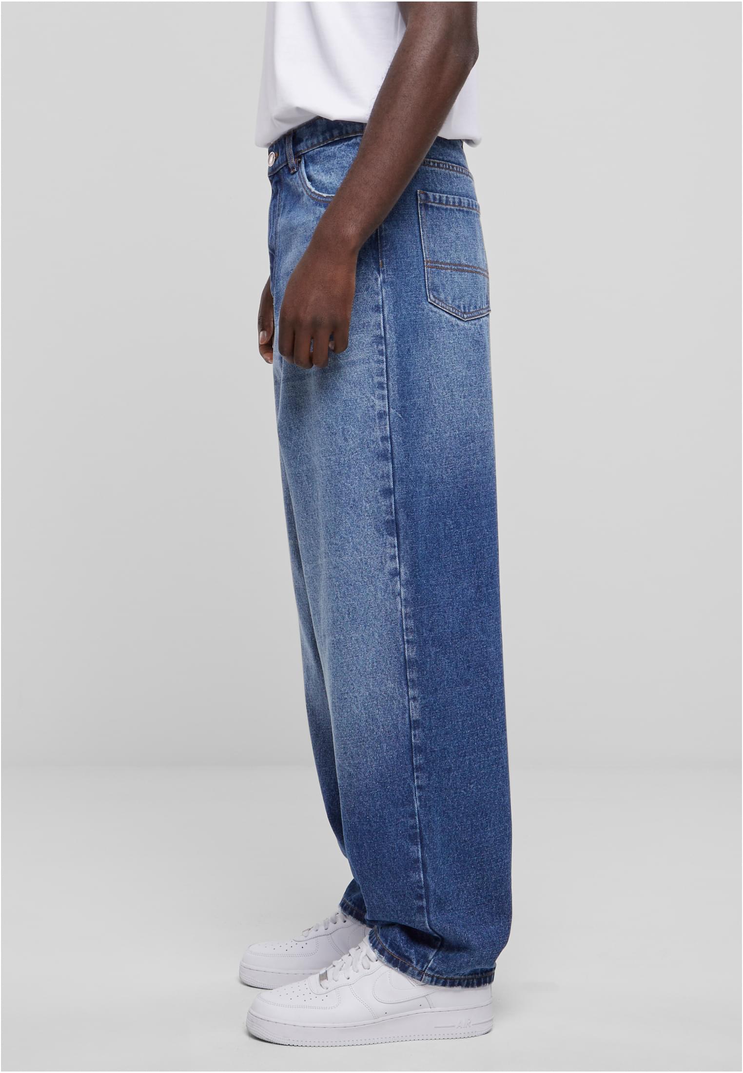 Heavy Ounce Baggy Fit Jeans | new mid blue washed