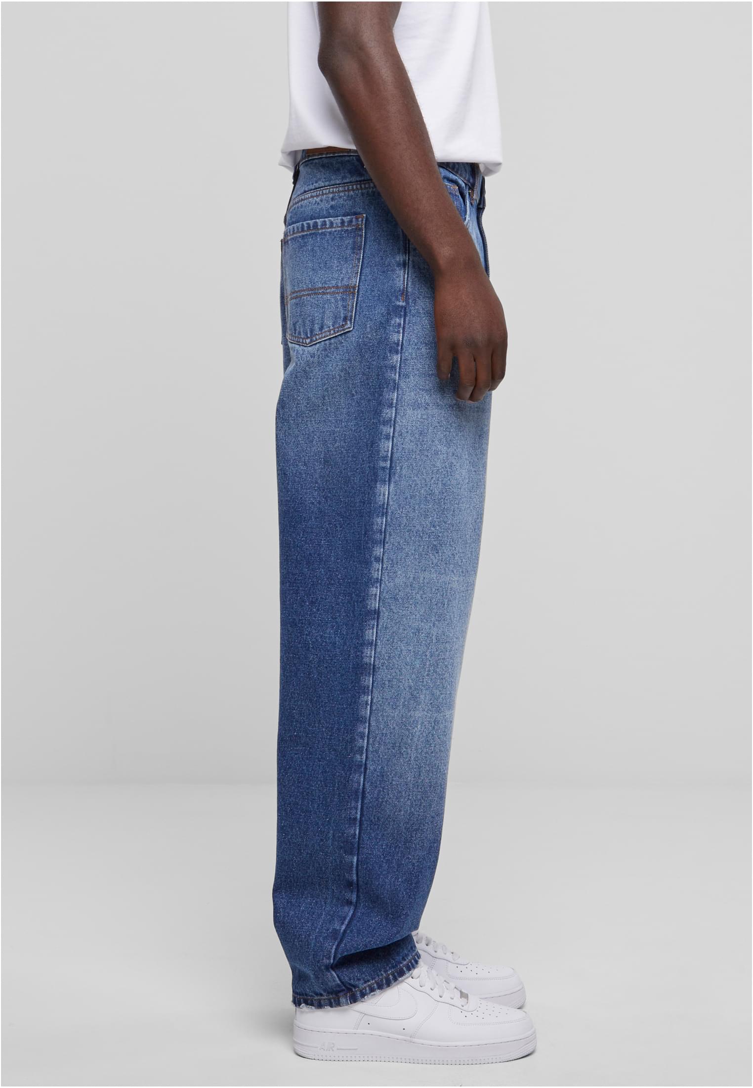 Heavy Ounce Baggy Fit Jeans | new mid blue washed