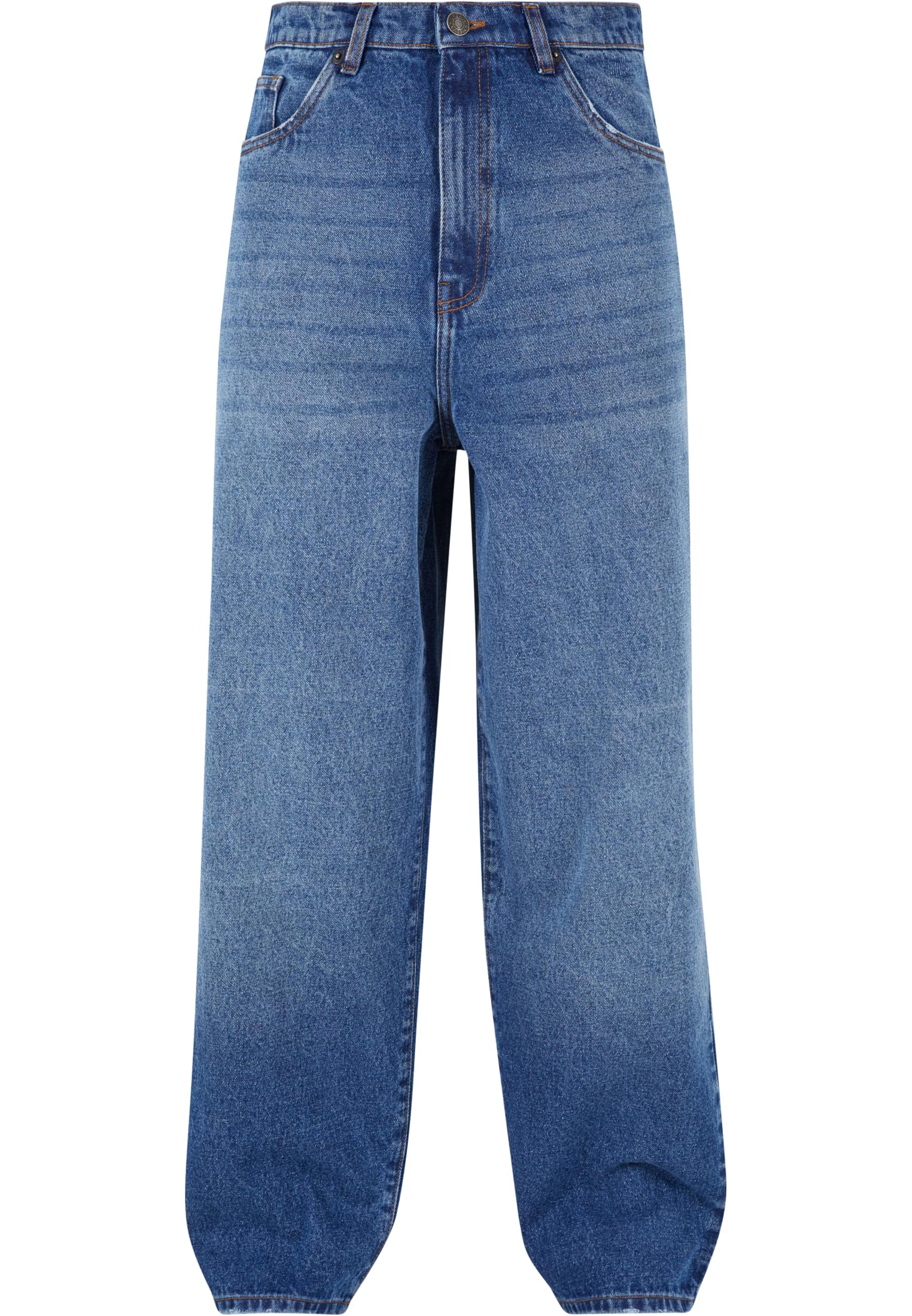 Heavy Ounce Baggy Fit Jeans | new mid blue washed