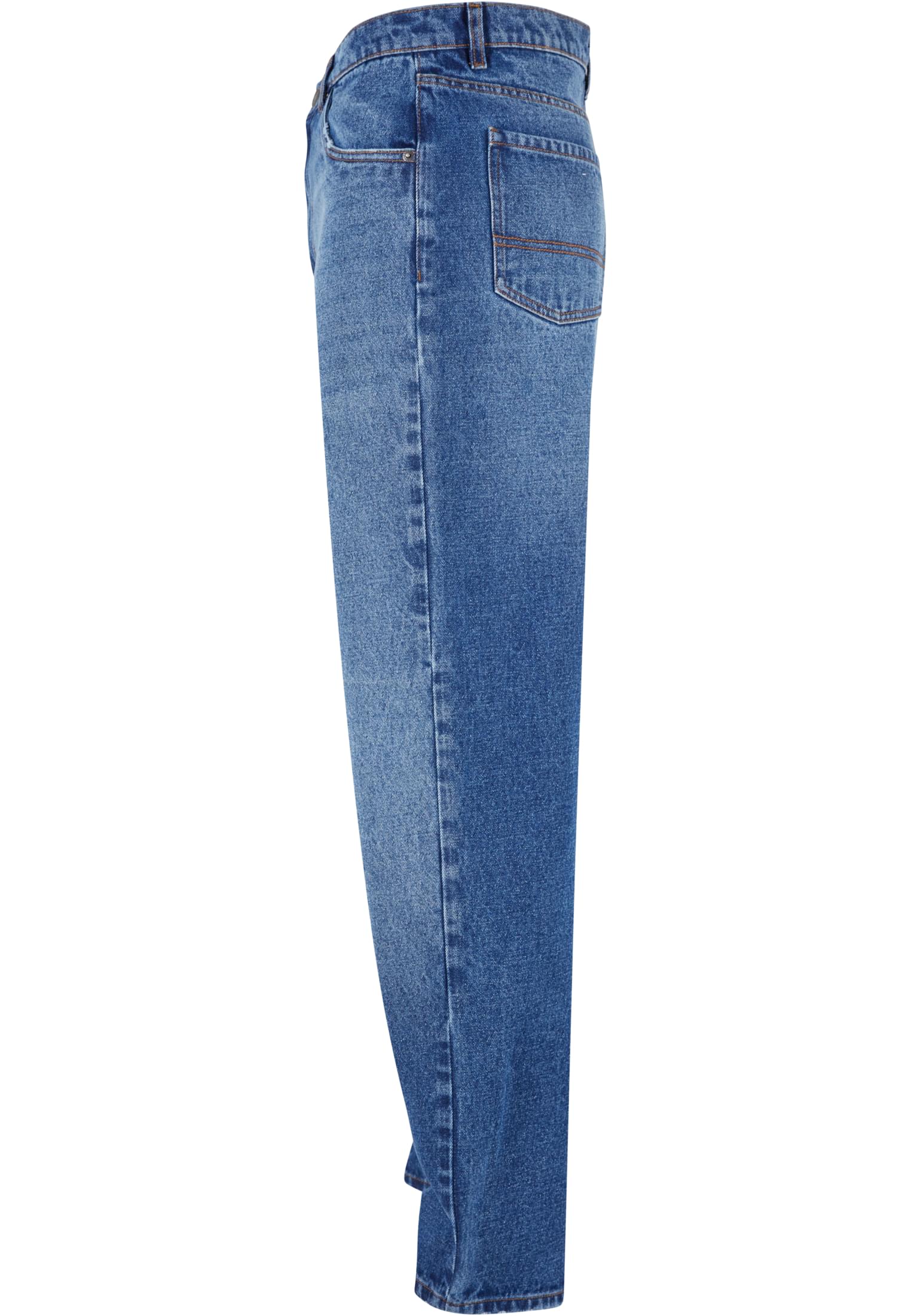 Heavy Ounce Baggy Fit Jeans | new mid blue washed