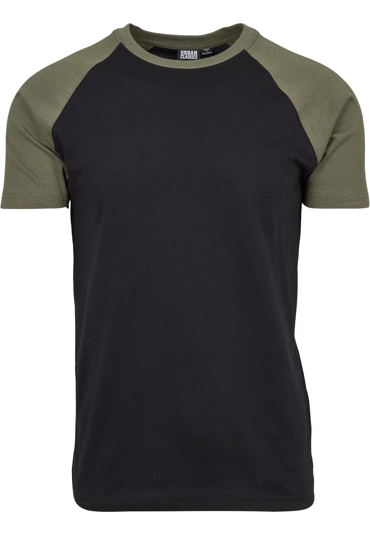 Raglan Contrast Tee 2-Pack | black/olive+white/black