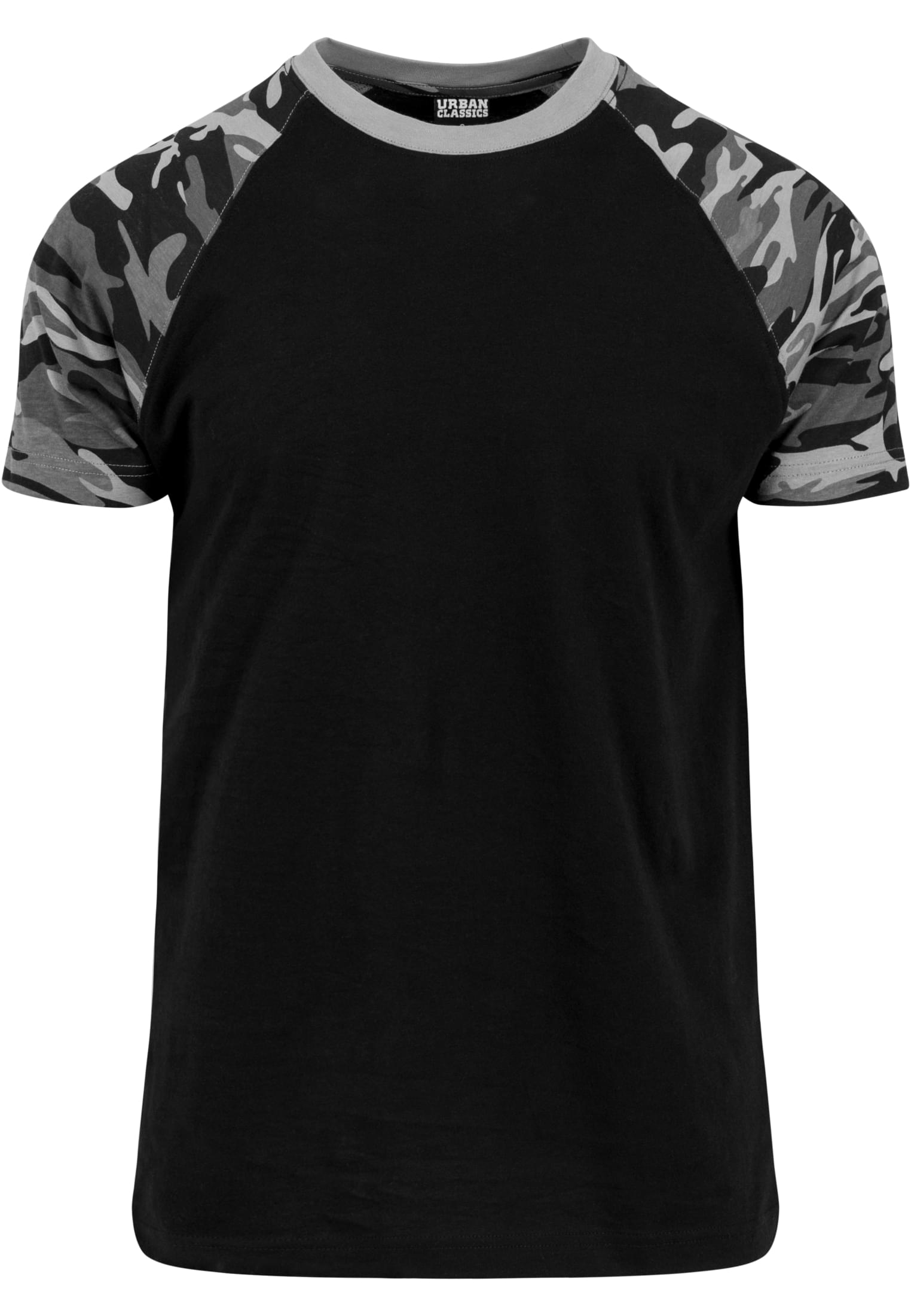 Raglan Contrast Tee | blk/darkcamo