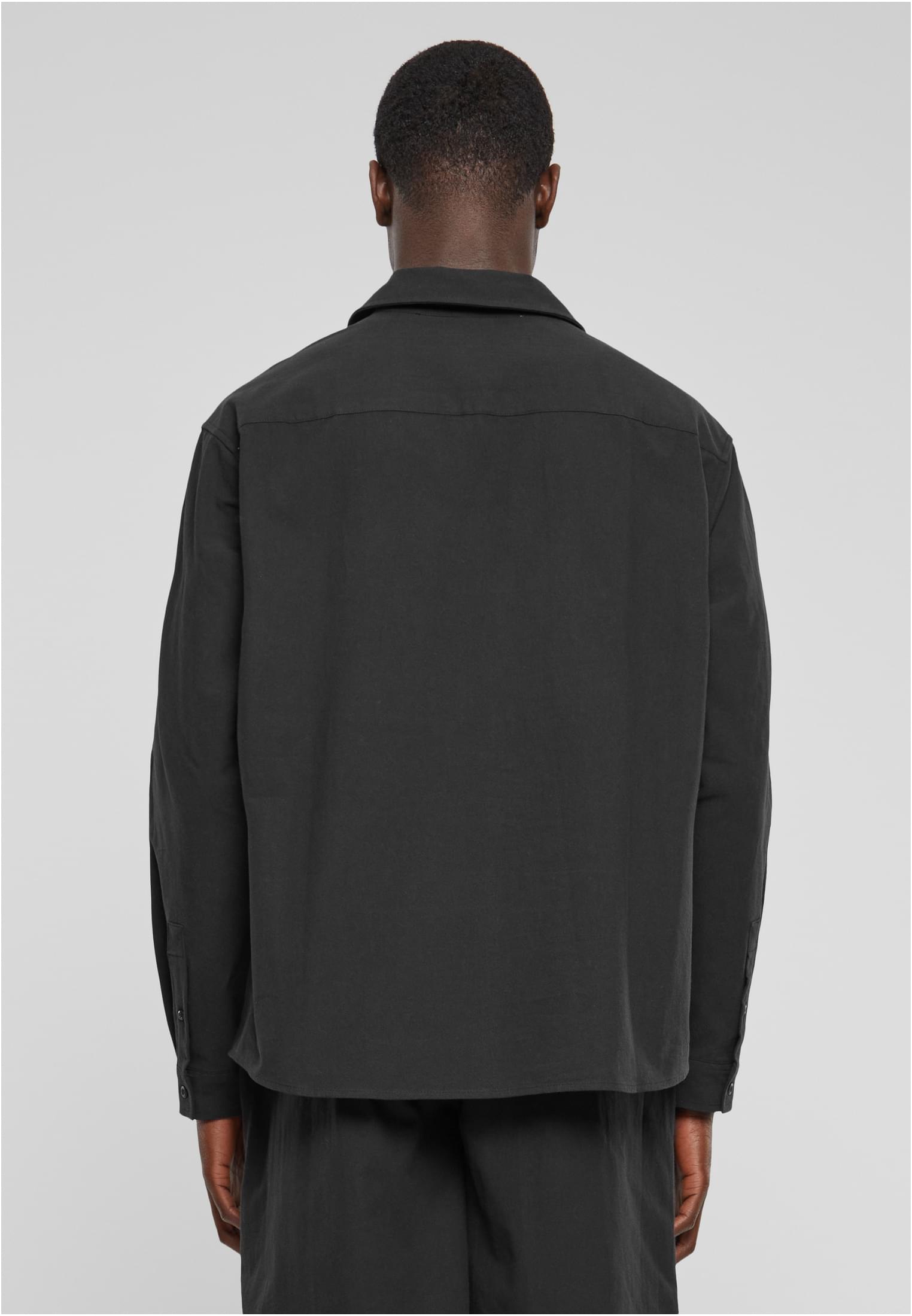 Basic Crepe Shirt | black