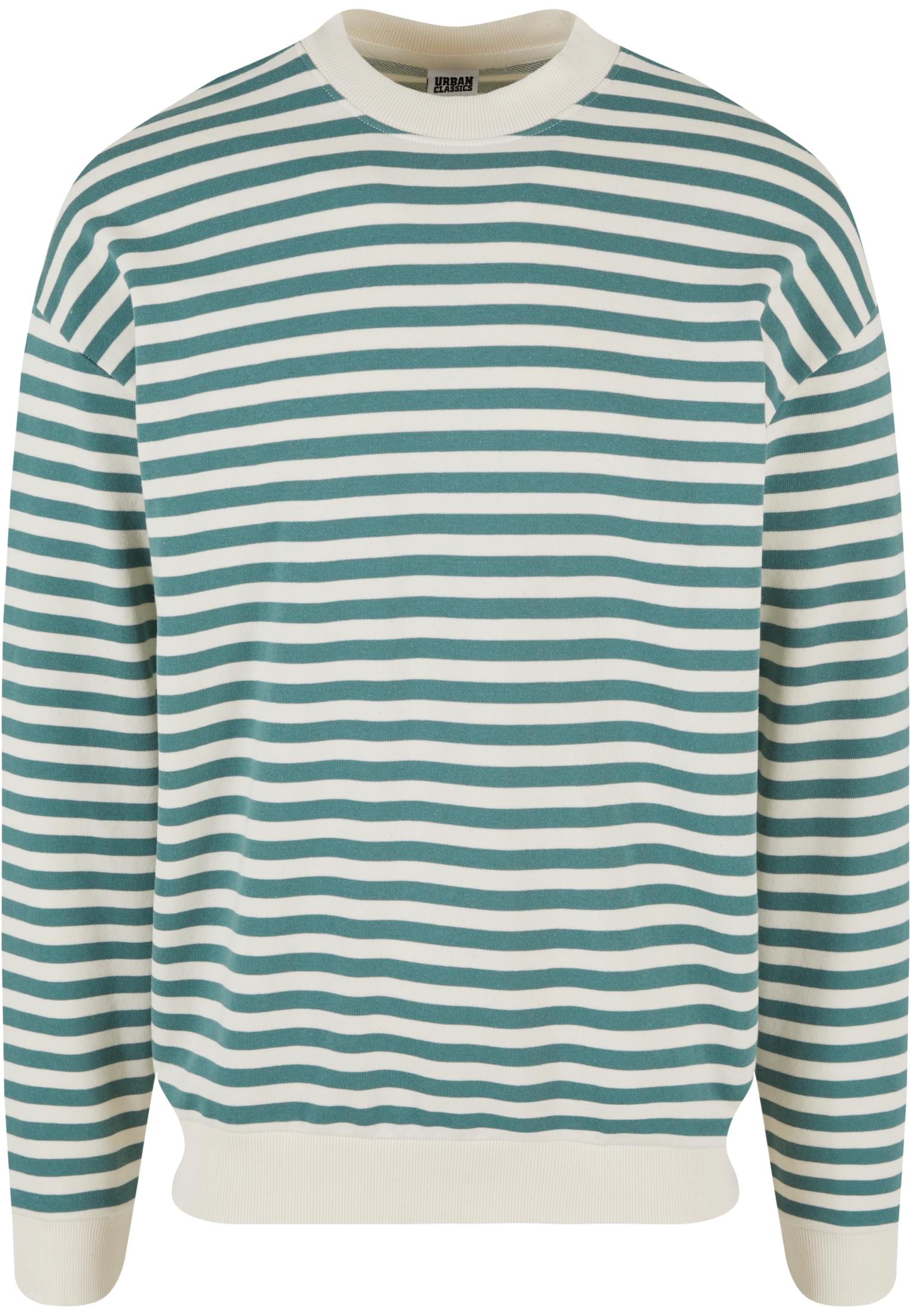 Striped Crewneck | whitesand/paleleaf