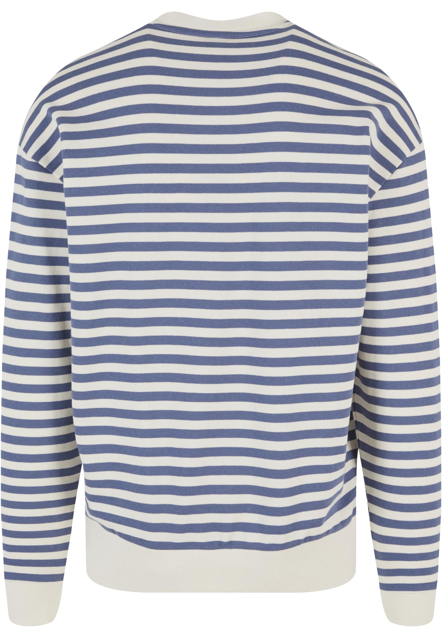 Striped Crewneck | whitesand/vintageblue