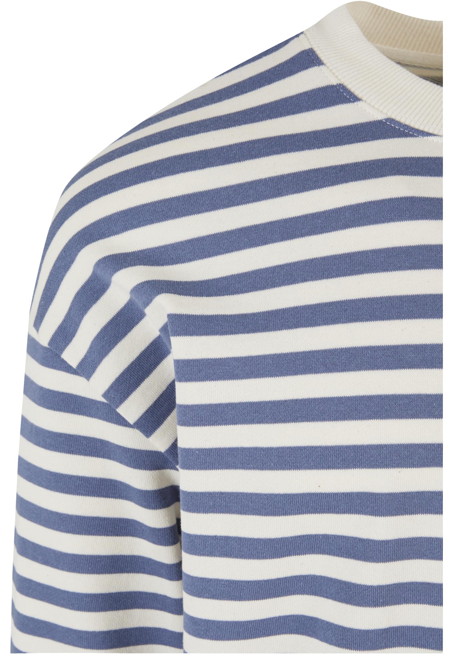 Striped Crewneck | whitesand/vintageblue