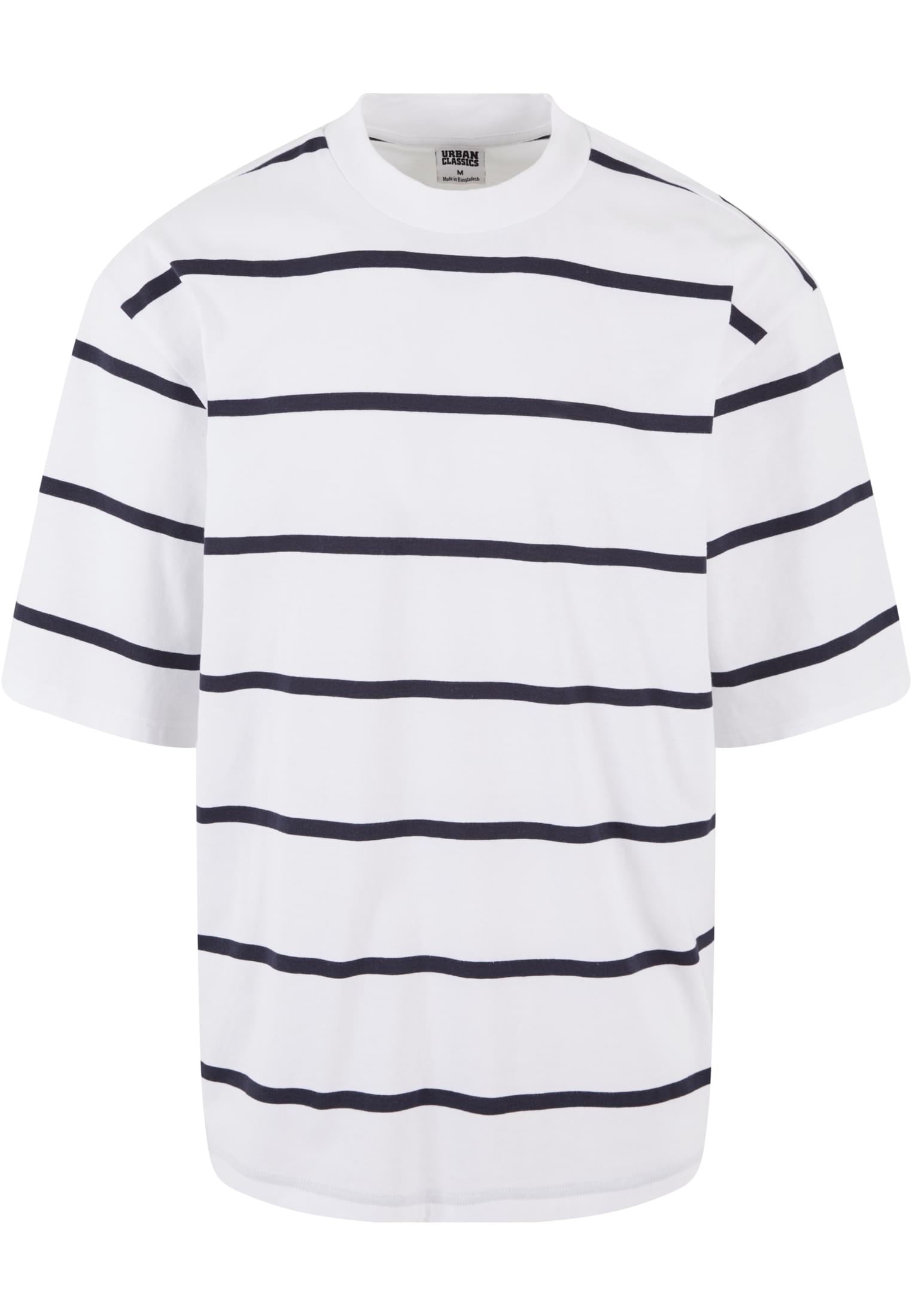 Oversized Sleeve Modern Stripe Tee | white/navy