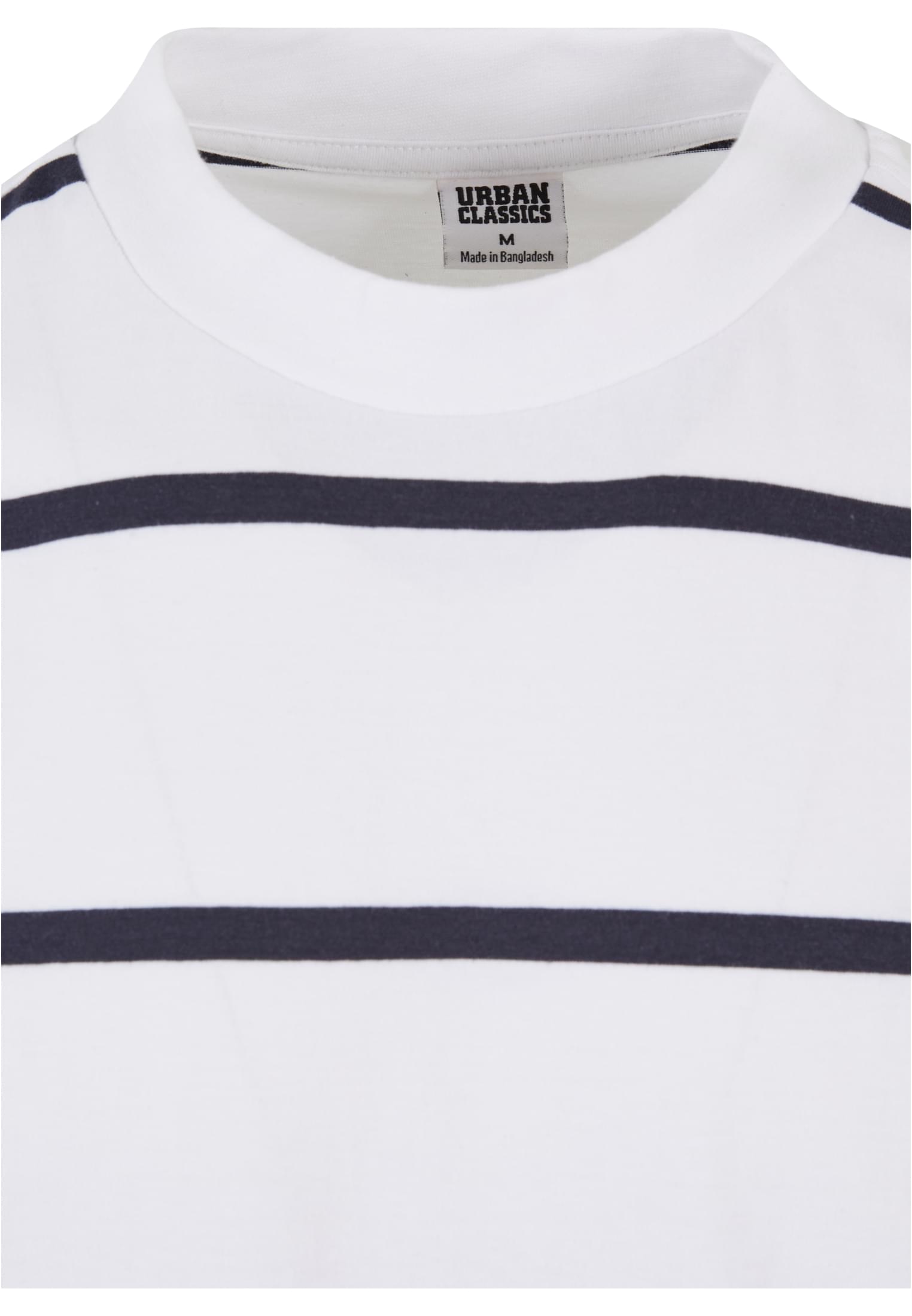 Oversized Sleeve Modern Stripe Tee | white/navy