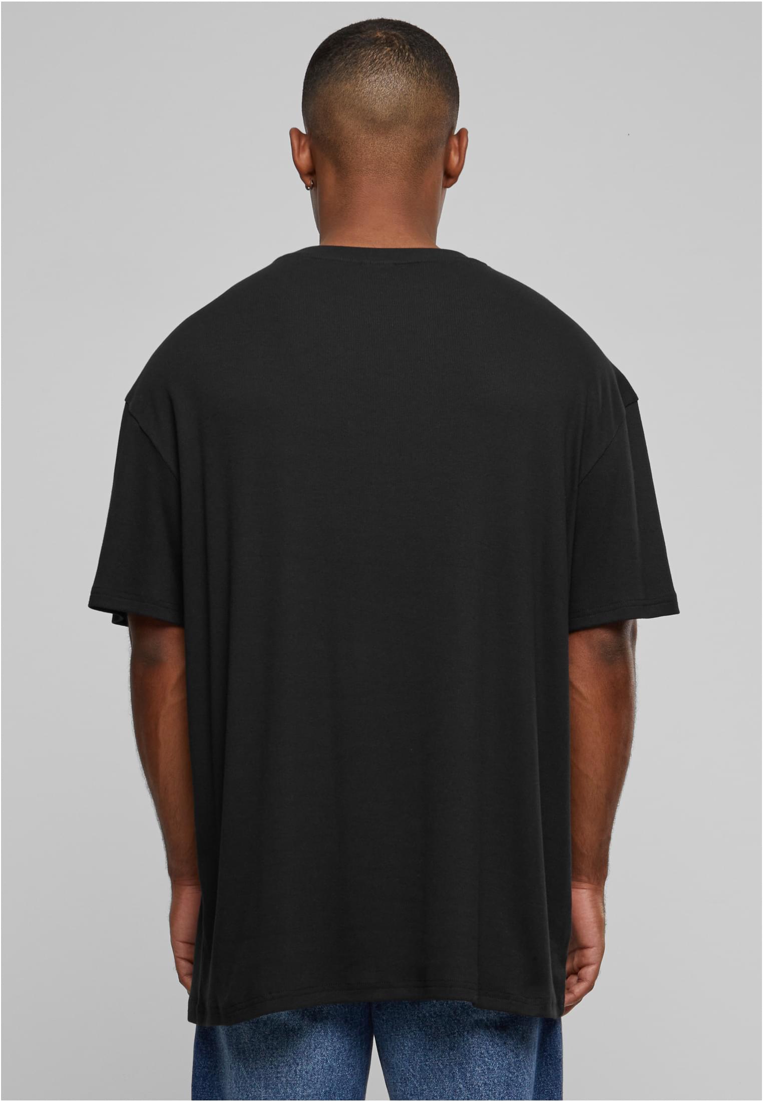 Organic Oversized Rib Tee | black