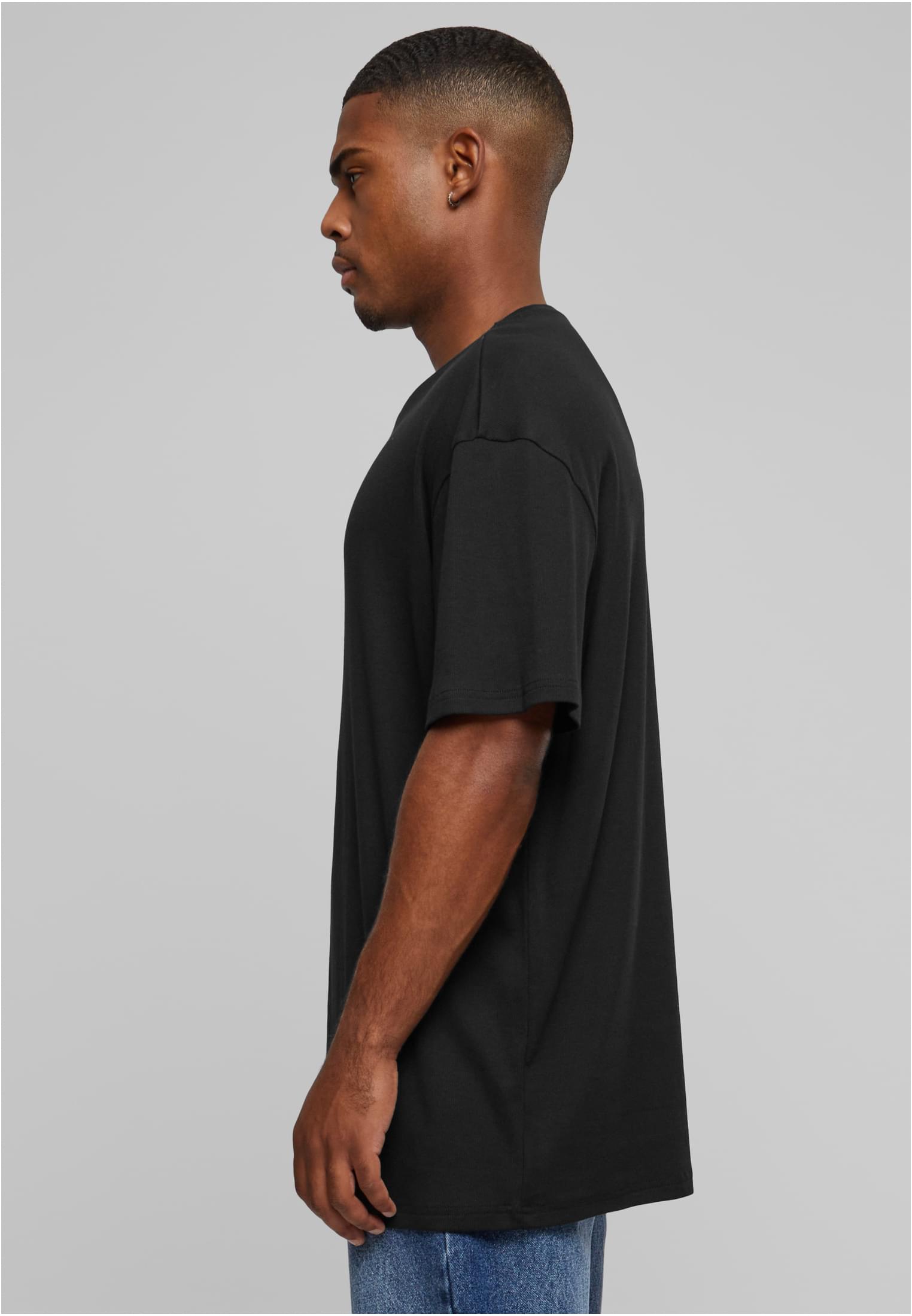 Organic Oversized Rib Tee | black